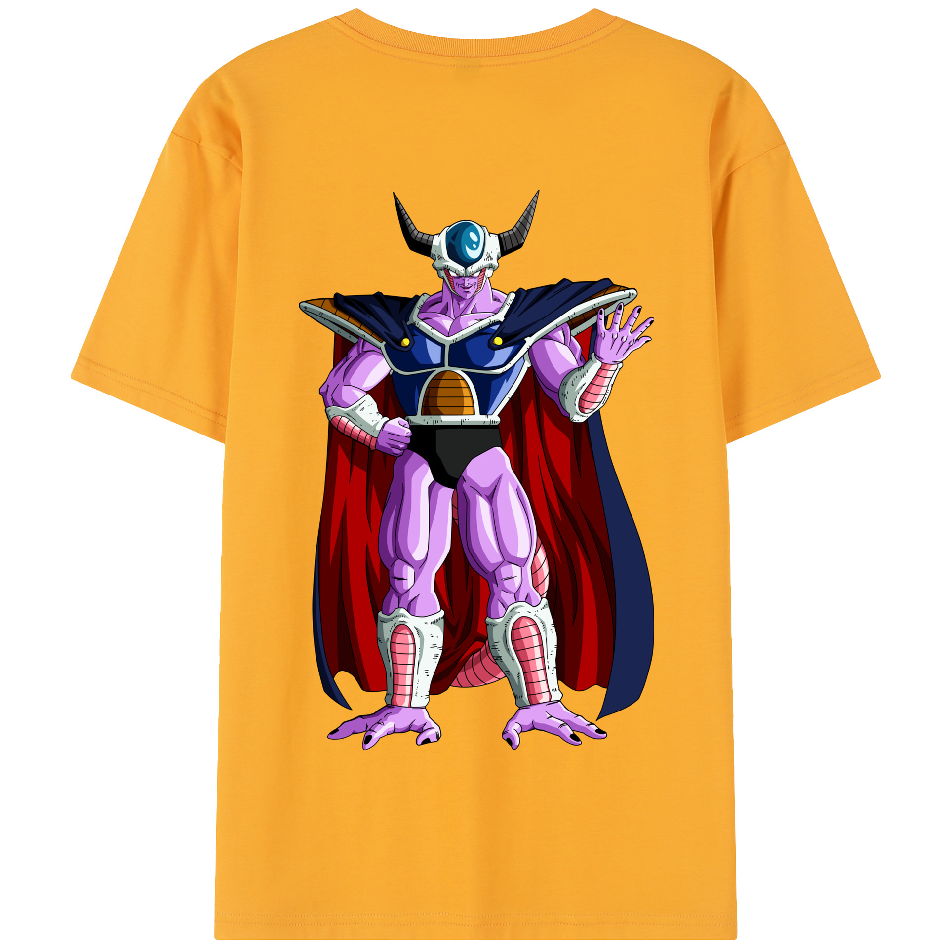 （画像用） ドラゴンボール コルド大王 DRAGON BALL King Cold 綿100％半袖Tシャツ（背面プリント）
