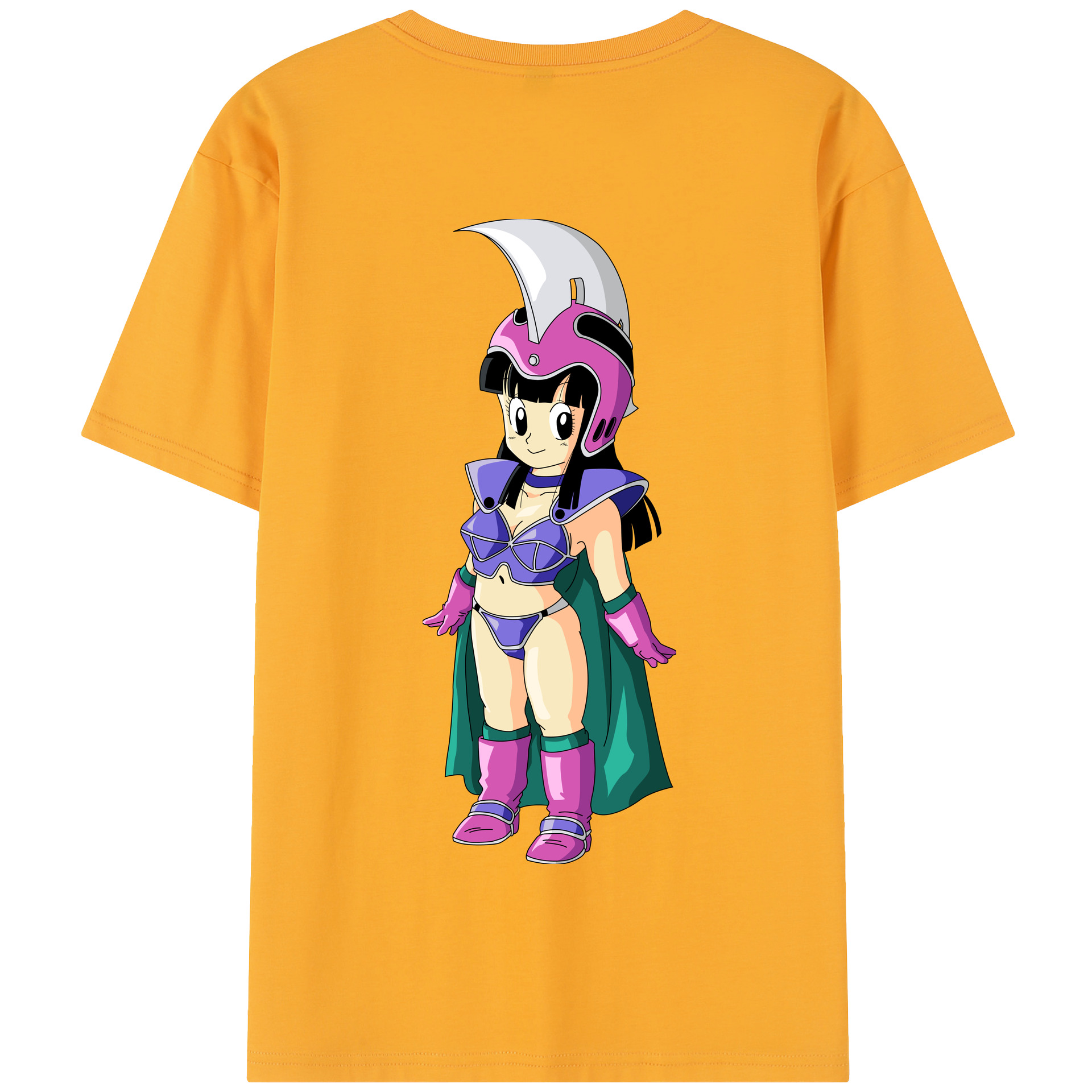 （画像用） ドラゴンボール チチ DRAGON BALL Chichi 綿100％半袖Tシャツ（背面プリント）