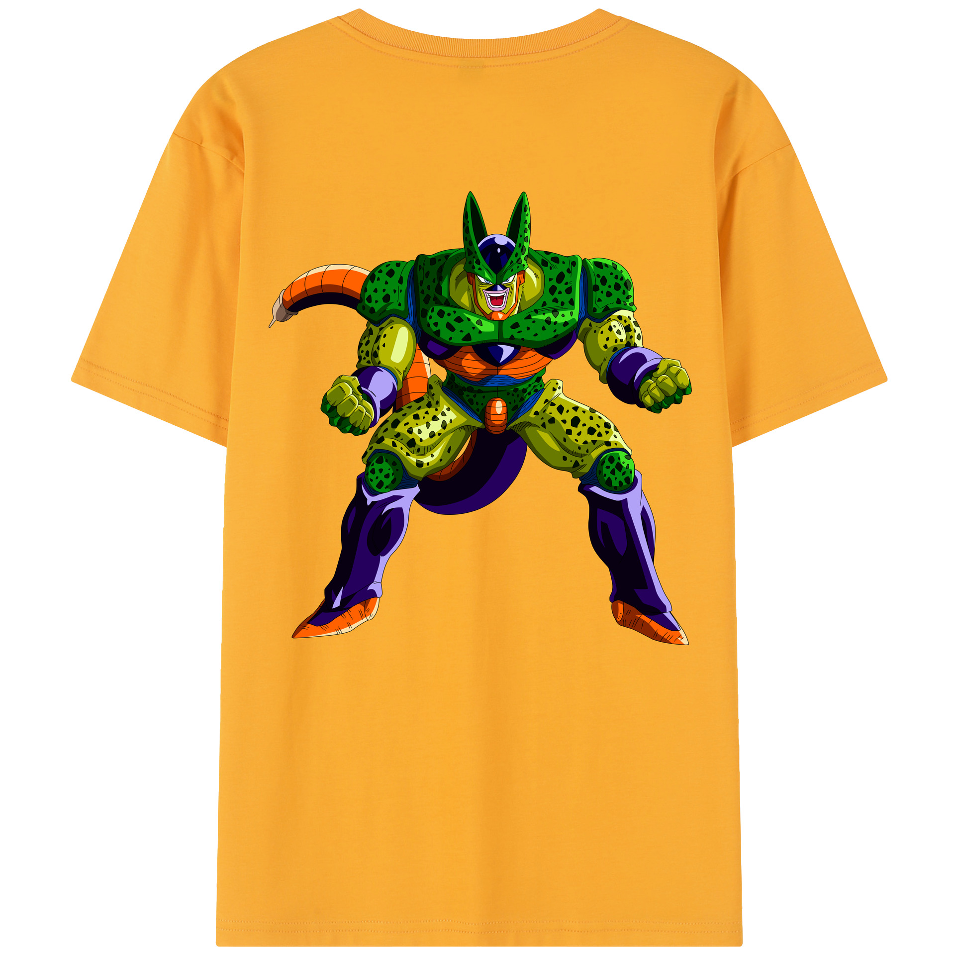 （画像用） ドラゴンボール セル DRAGON BALL Cell 綿100％半袖Tシャツ（背面プリント）