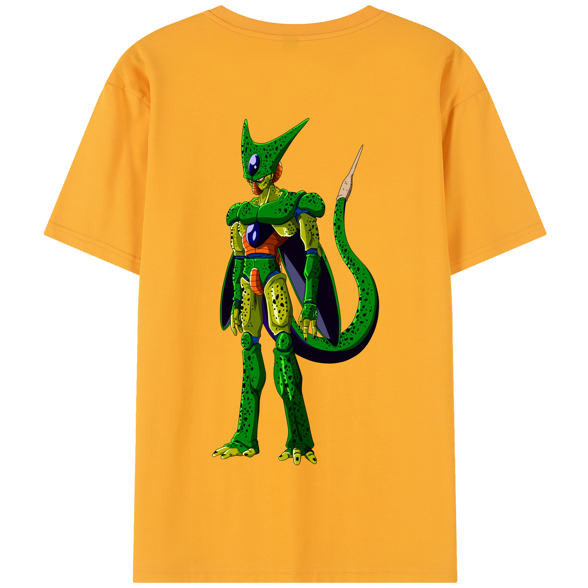（画像用） ドラゴンボール セル DRAGON BALL Cell 綿100％半袖Tシャツ（背面プリント）