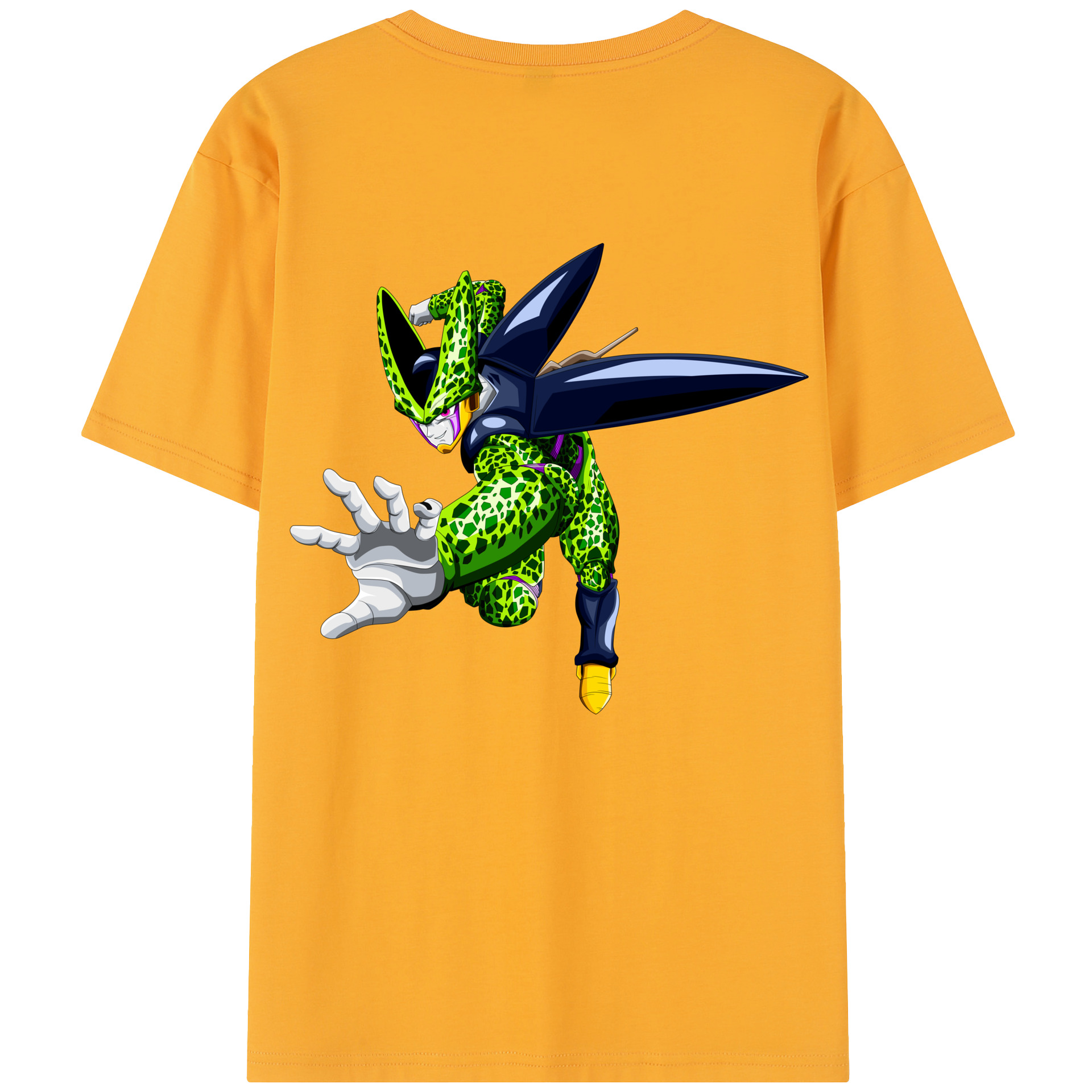 （画像用） ドラゴンボール セル DRAGON BALL Cell 綿100％半袖Tシャツ（背面プリント）