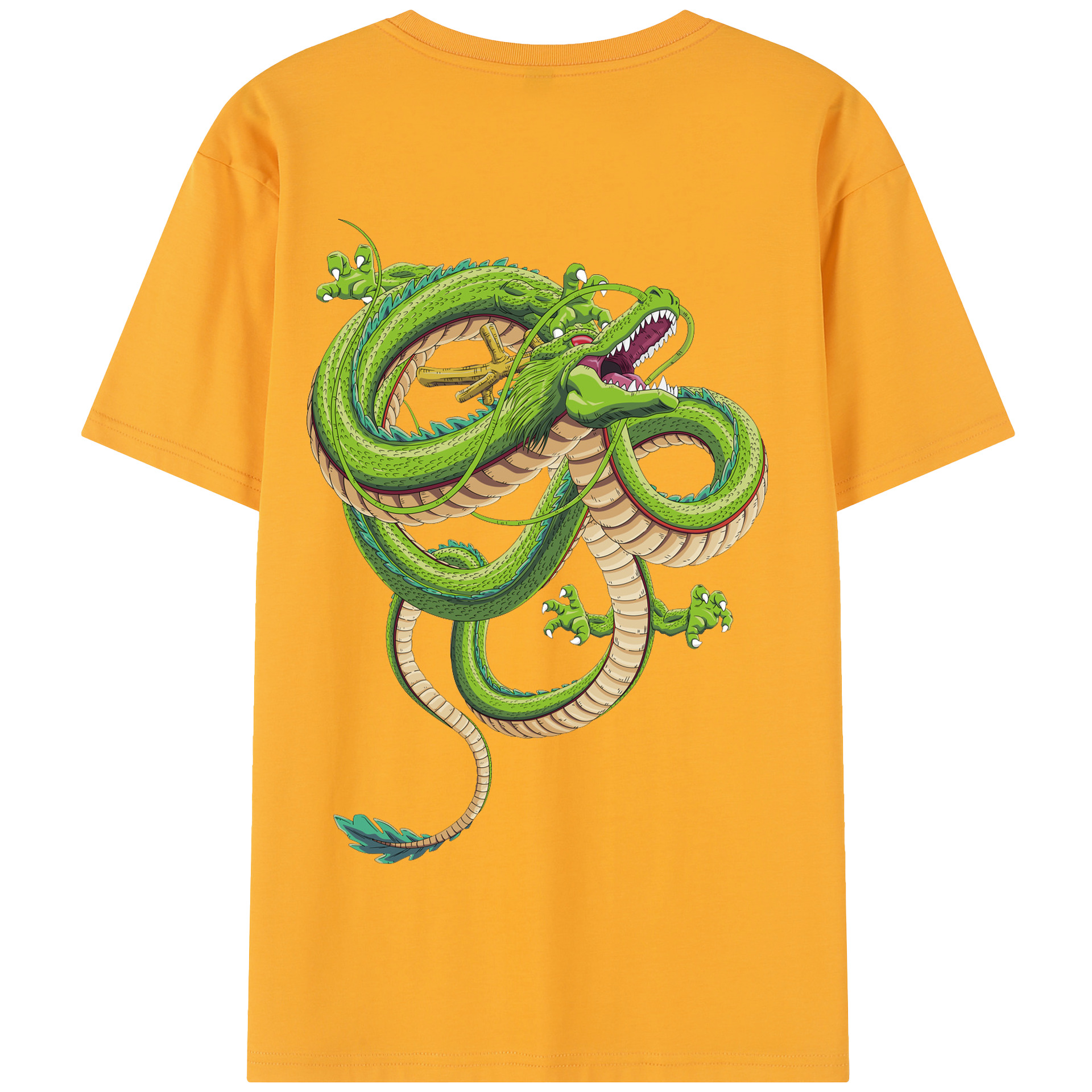 （画像用） ドラゴンボール 神龍 シェンロン DRAGON BALL Shenron 綿100％半袖Tシャツ（背面プリント）