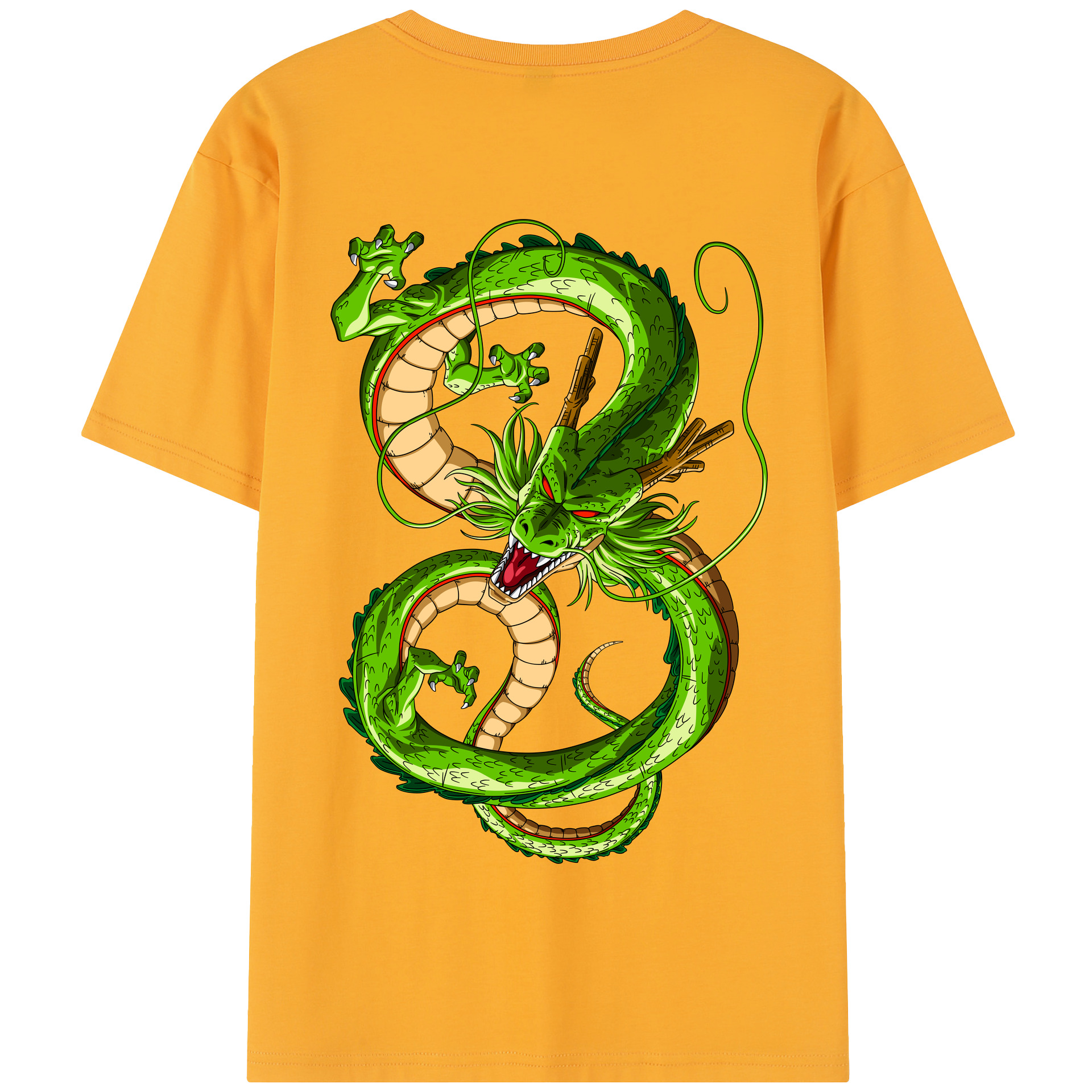 （画像用） ドラゴンボール 神龍 シェンロン DRAGON BALL Shenron 綿100％半袖Tシャツ（背面プリント）