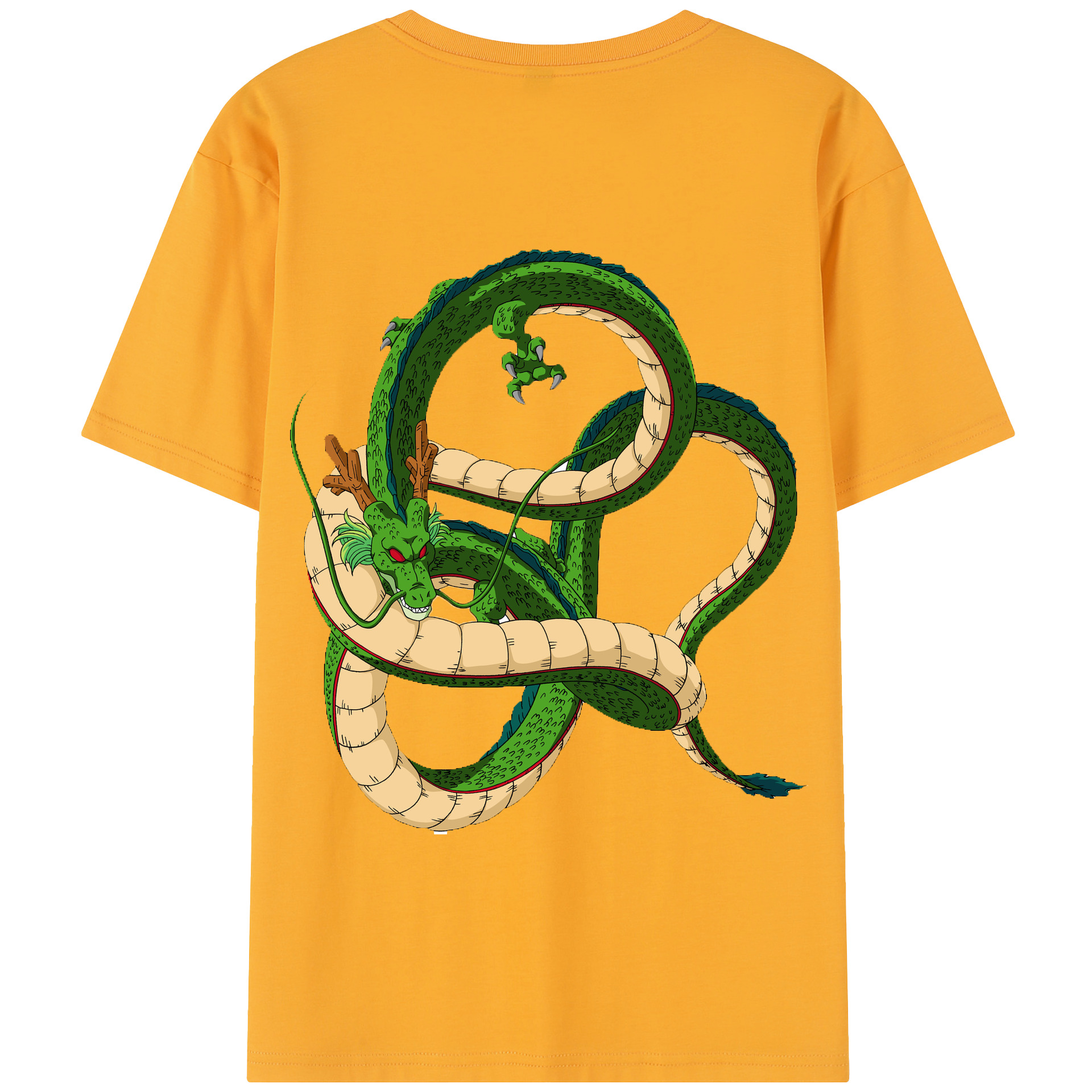 （画像用） ドラゴンボール 神龍 シェンロン DRAGON BALL Shenron 綿100％半袖Tシャツ（背面プリント）