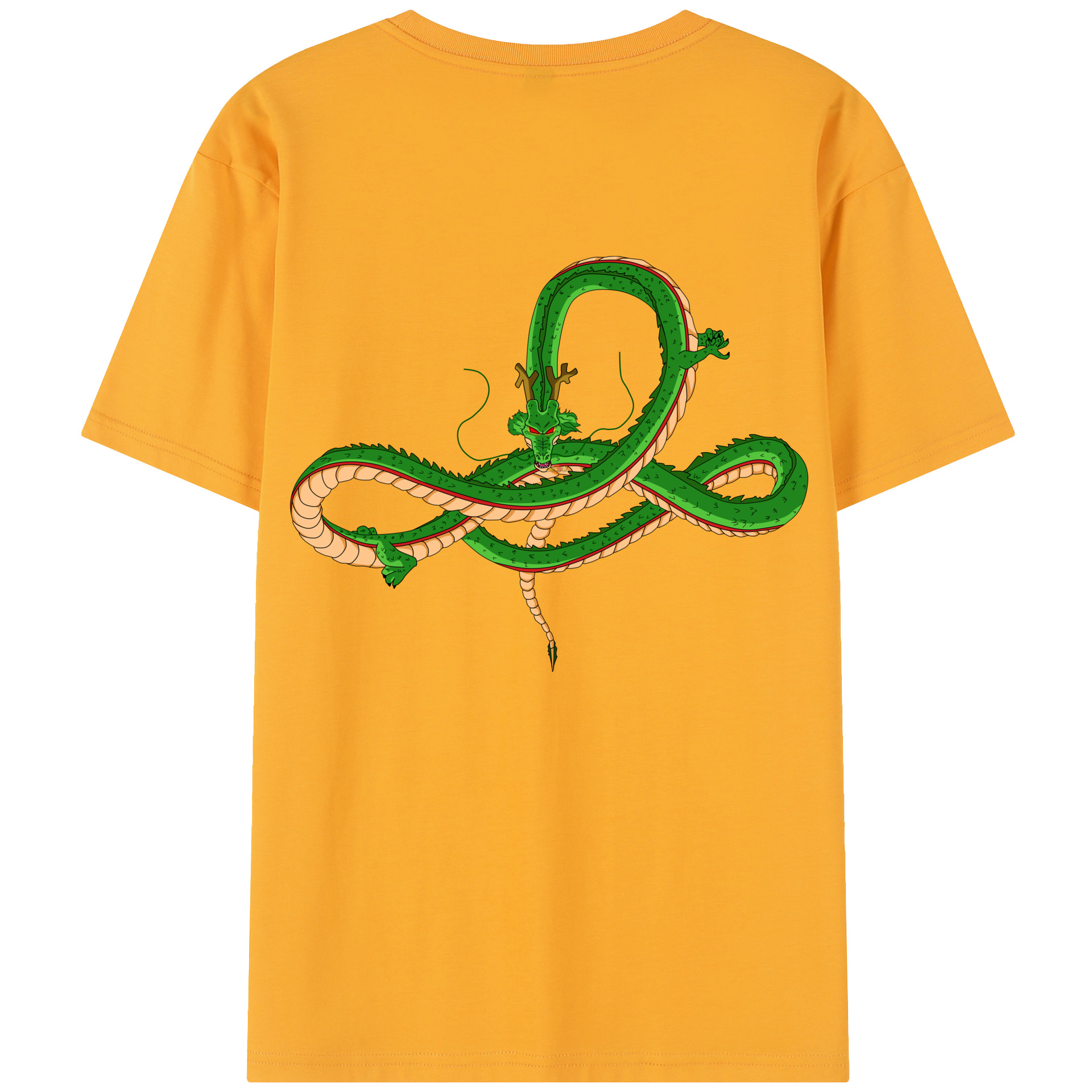 （画像用） ドラゴンボール 神龍 シェンロン DRAGON BALL Shenron 綿100％半袖Tシャツ（背面プリント）