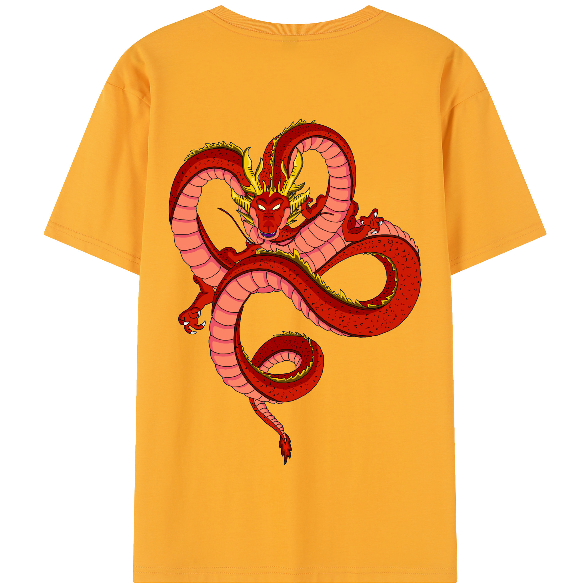 （画像用） ドラゴンボール 神龍 シェンロン DRAGON BALL Shenron 綿100％半袖Tシャツ（背面プリント）