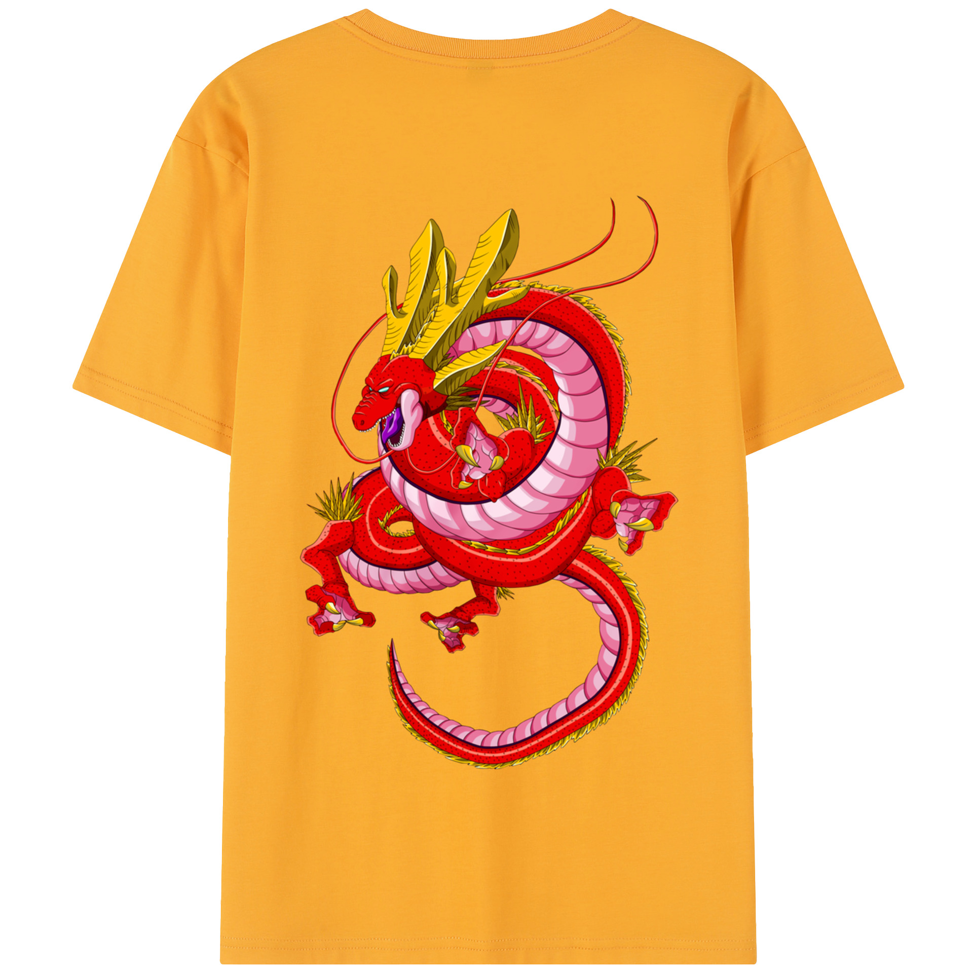 （画像用） ドラゴンボール 神龍 シェンロン DRAGON BALL Shenron 綿100％半袖Tシャツ（背面プリント）