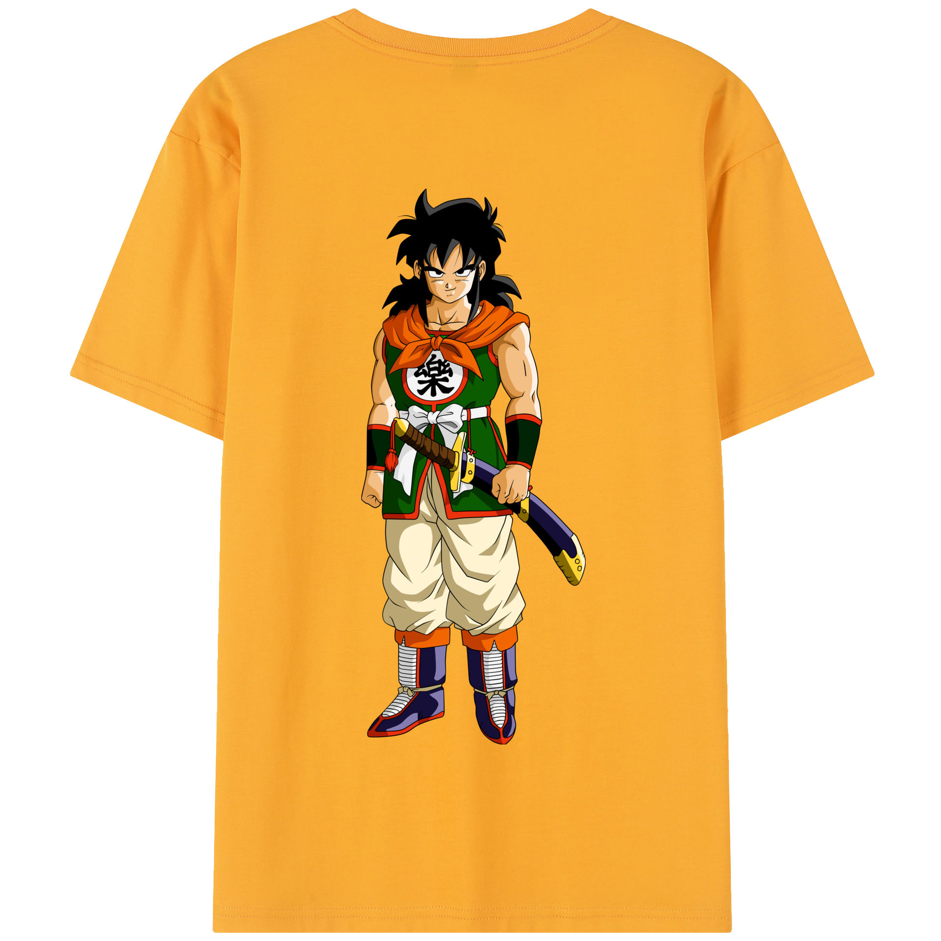（画像用） ドラゴンボール ヤムチャ DRAGON BALL Yamcha 綿100％半袖Tシャツ（背面プリント）