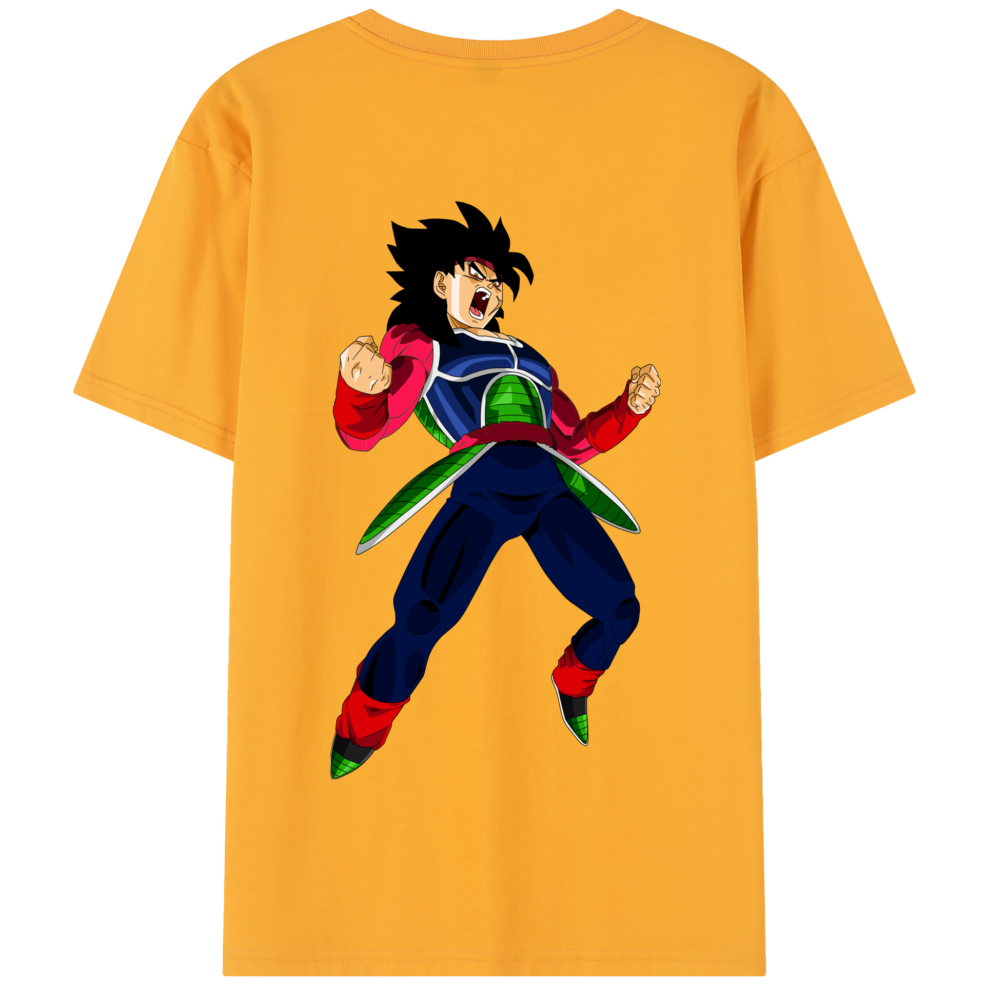 （画像用） ドラゴンボール バーダック DRAGON BALL Burdock 綿100％半袖Tシャツ（背面プリント）