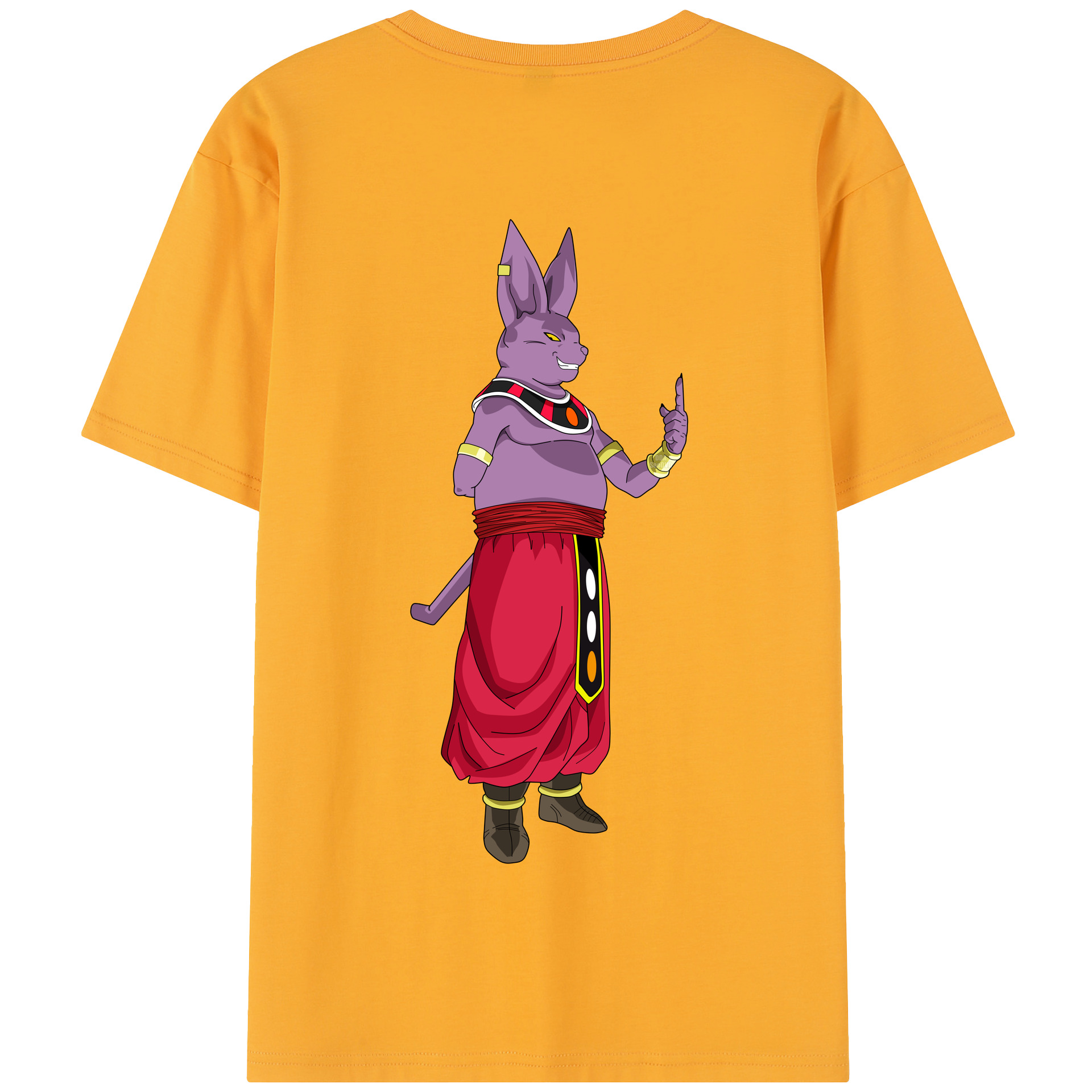（画像用） ドラゴンボール シャンパ DRAGON BALL Champa 綿100％半袖Tシャツ（背面プリント）