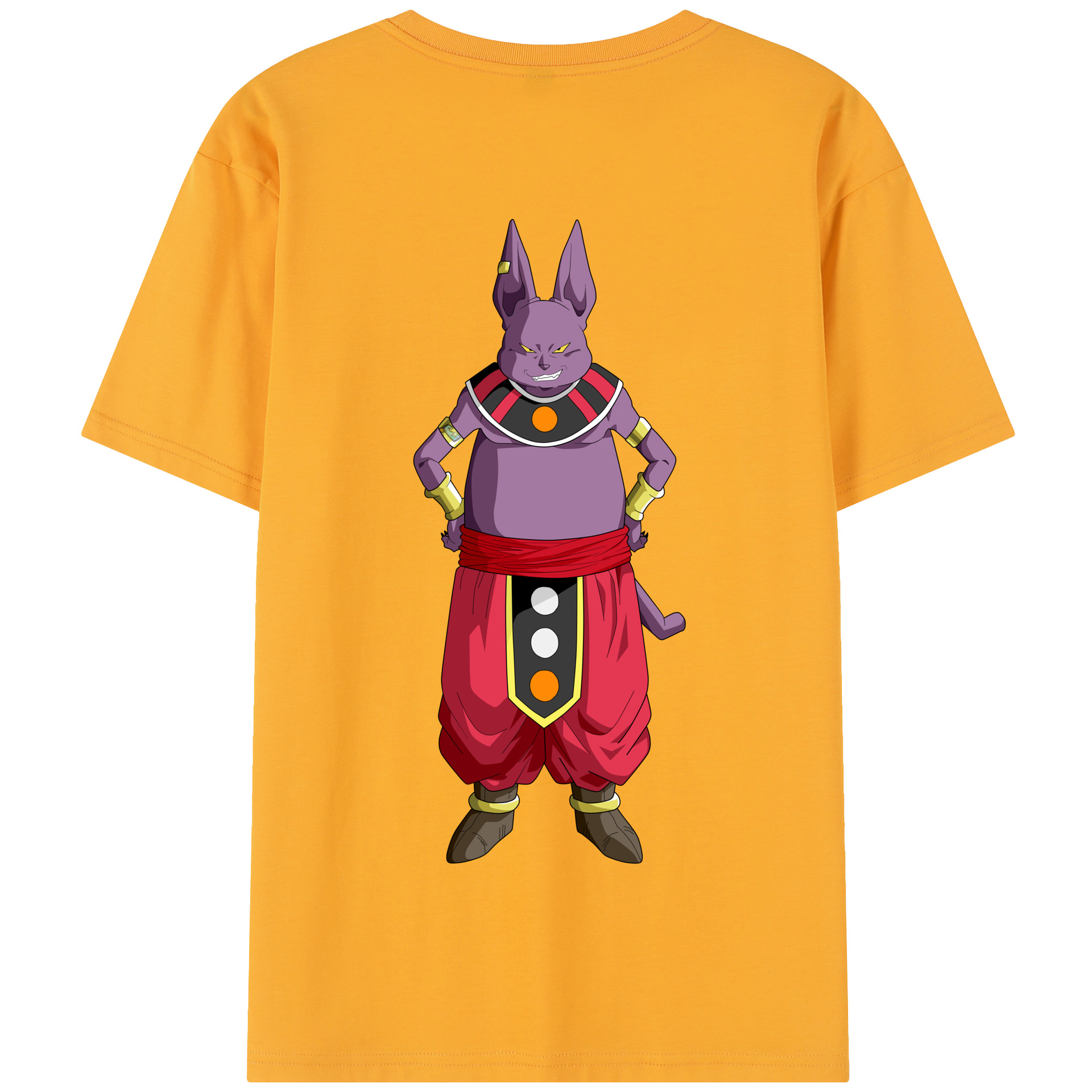（画像用） ドラゴンボール シャンパ DRAGON BALL Champa 綿100％半袖Tシャツ（背面プリント）