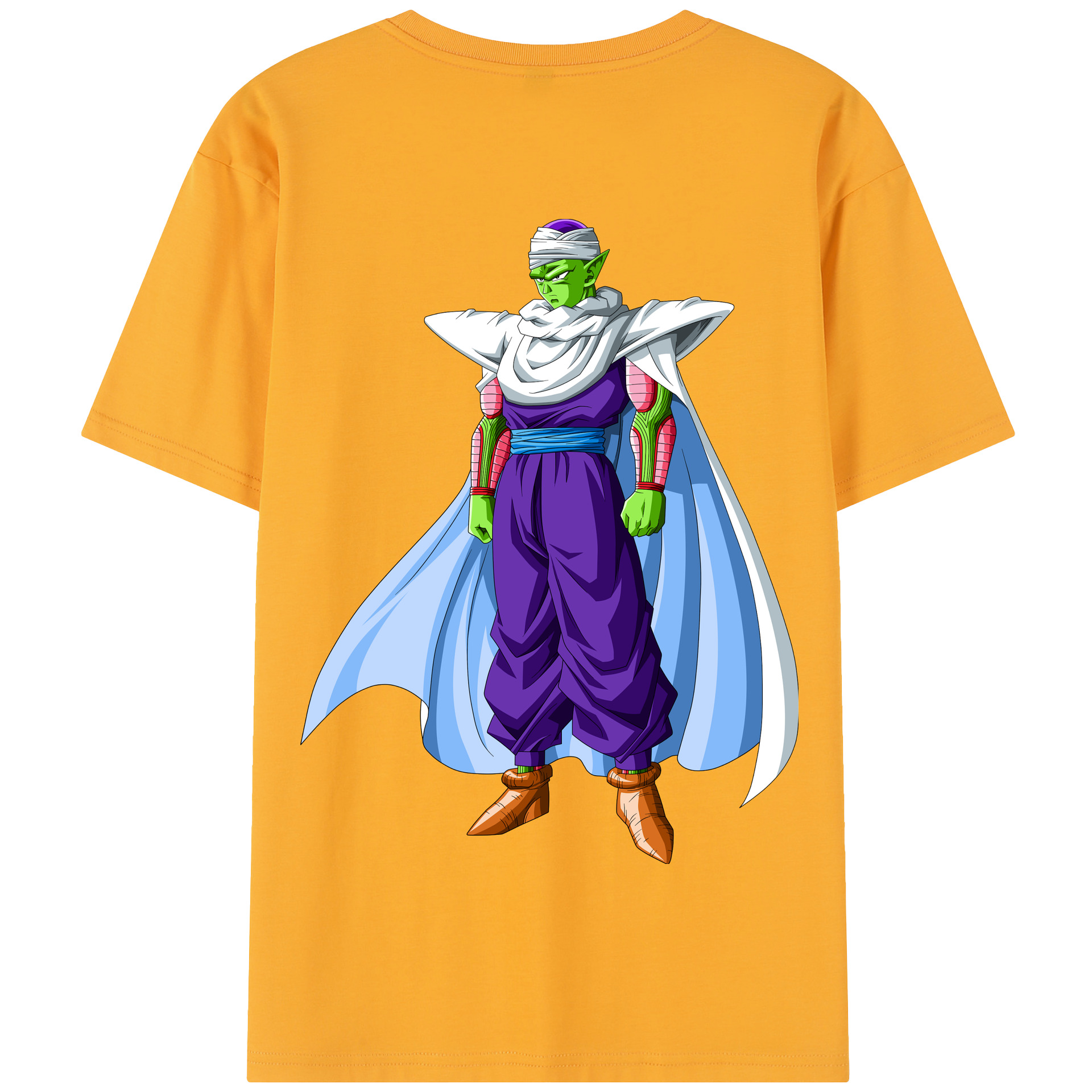 （画像用） ドラゴンボール ピッコロ DRAGON BALL Piccolo 綿100％半袖Tシャツ（背面プリント）