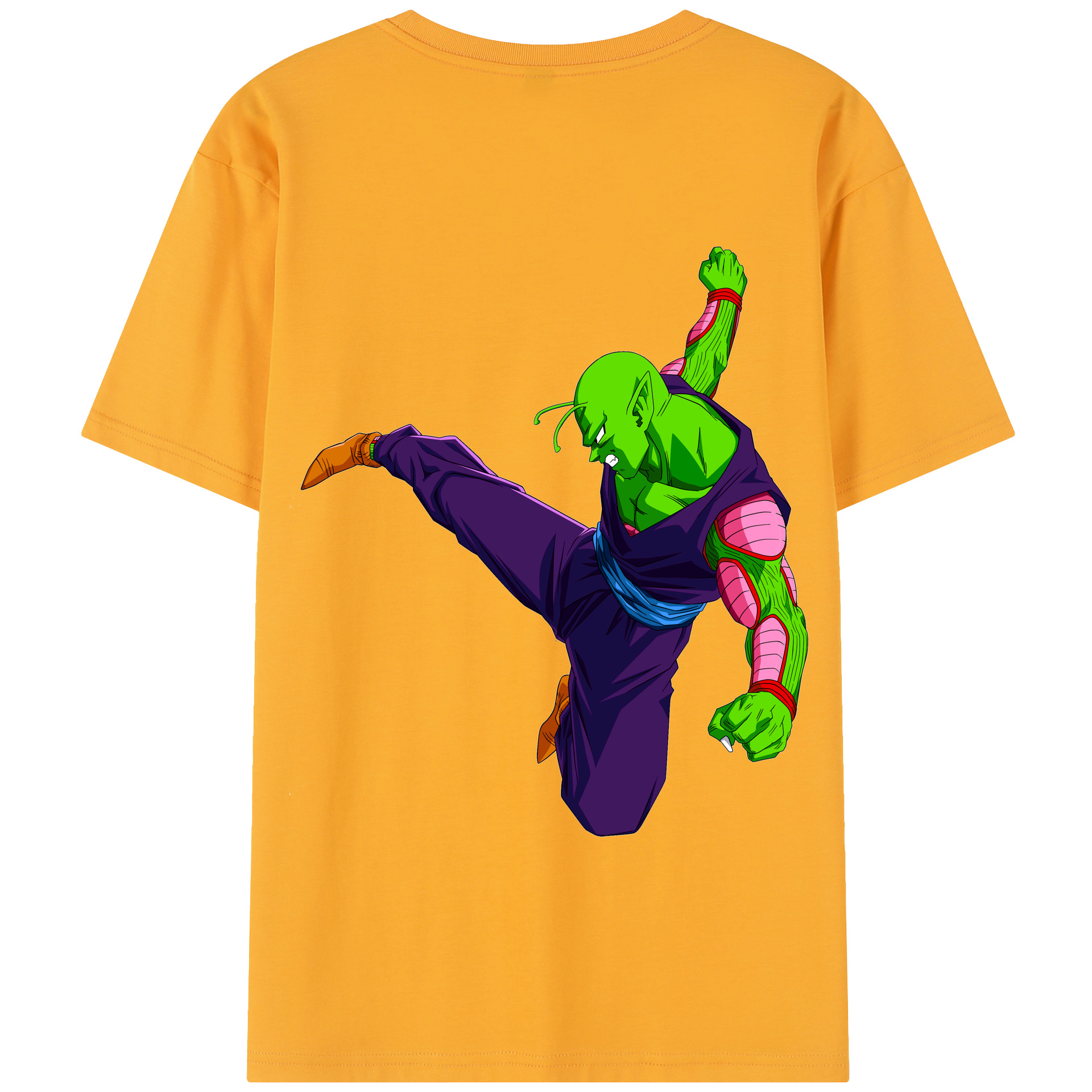 （画像用） ドラゴンボール ピッコロ DRAGON BALL Piccolo 綿100％半袖Tシャツ（背面プリント）