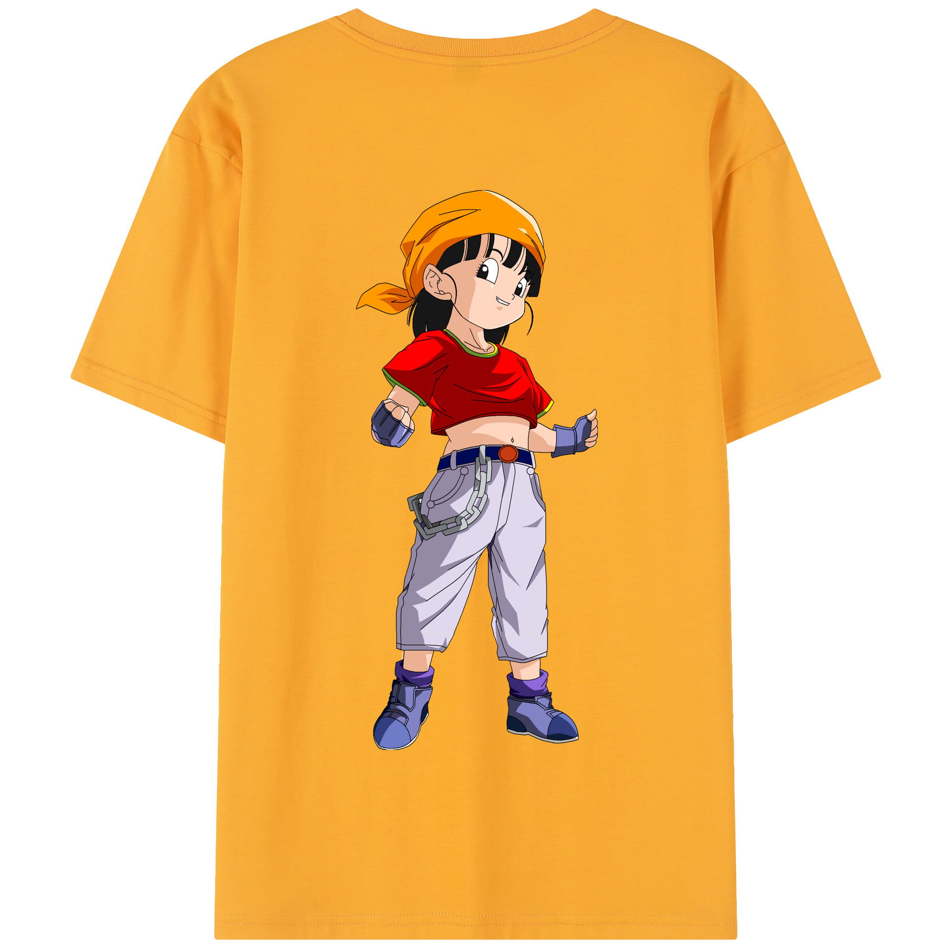 （画像用） ドラゴンボール パン DRAGON BALL Pan 綿100％半袖Tシャツ（背面プリント）