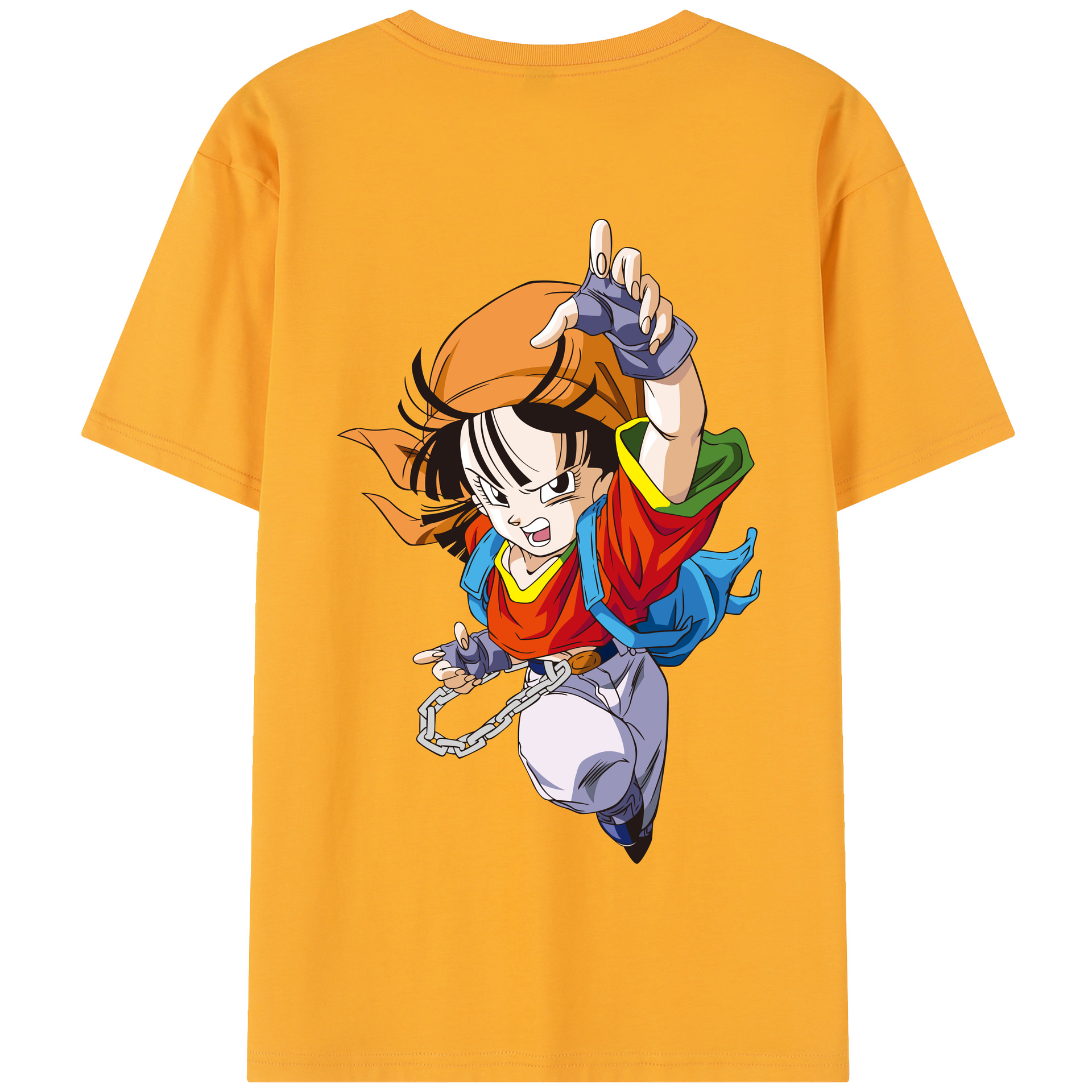 （画像用） ドラゴンボール パン DRAGON BALL Pan 綿100％半袖Tシャツ（背面プリント）