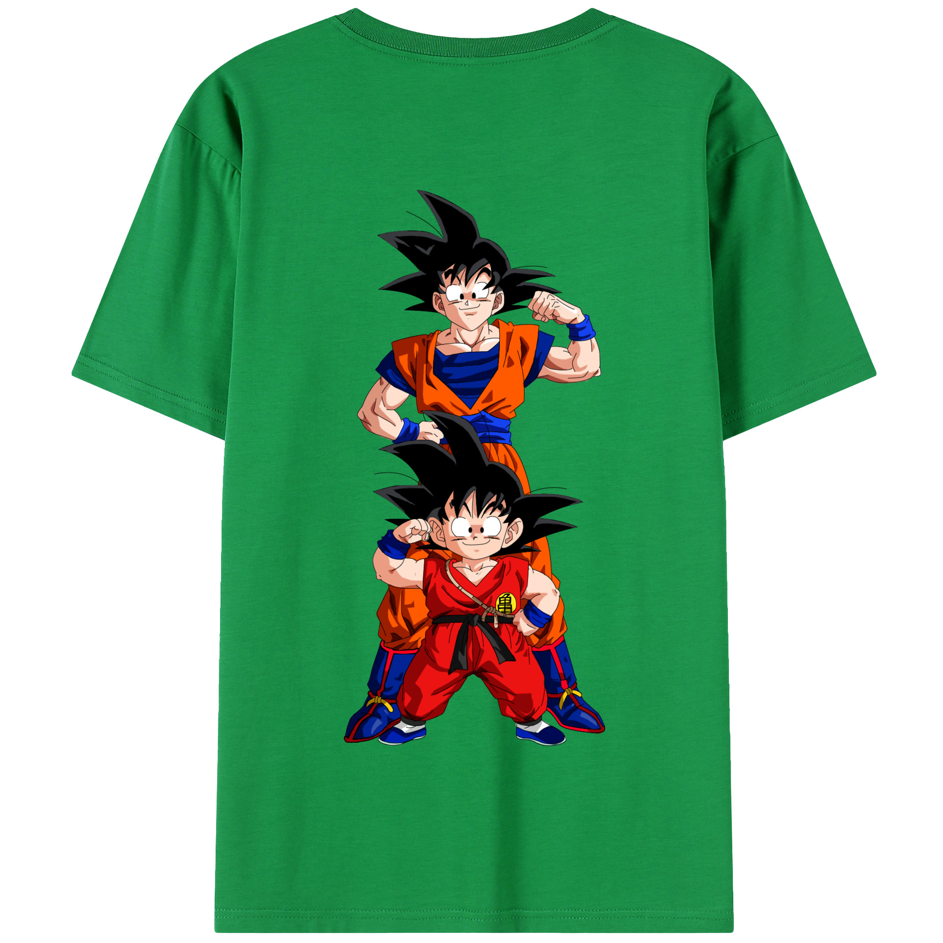 （画像用） ドラゴンボール 孫悟空（そん ごくう）Son Goku カカロット DRAGON BALL Kakarotto 綿100％半袖Tシャツ（背面プリント）