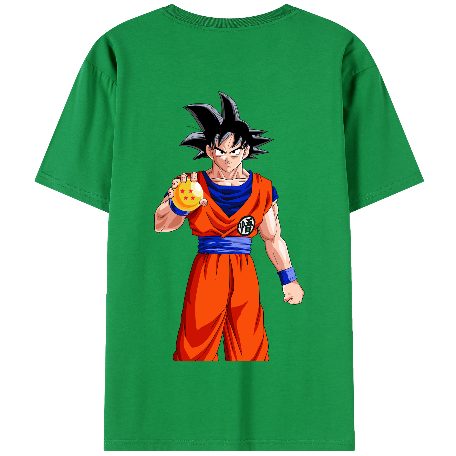 （画像用） ドラゴンボール 孫悟空（そん ごくう）Son Goku カカロット DRAGON BALL Kakarotto 綿100％半袖Tシャツ（背面プリント）