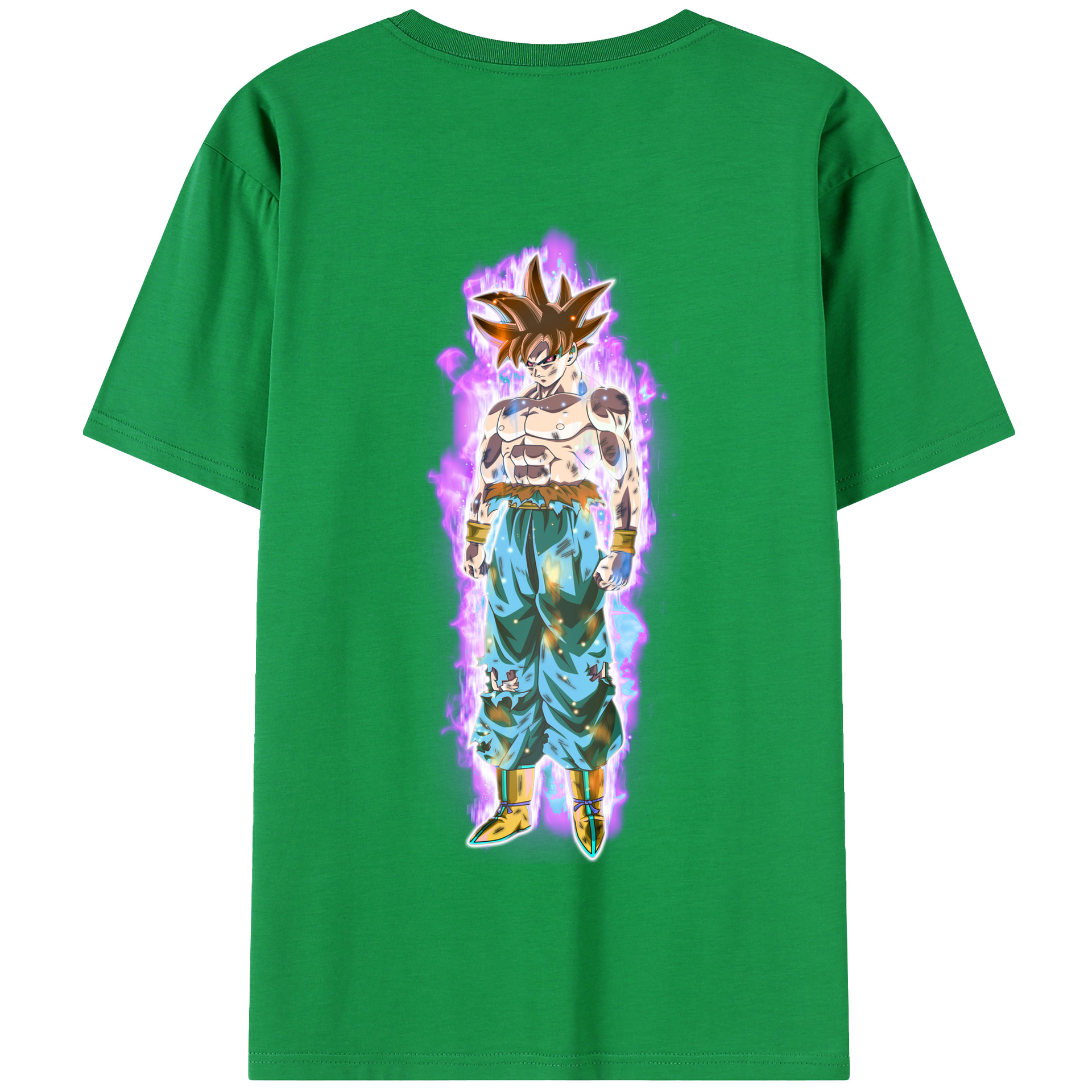 （画像用） ドラゴンボール 孫悟空（そん ごくう）Son Goku カカロット DRAGON BALL Kakarotto 綿100％半袖Tシャツ（背面プリント）