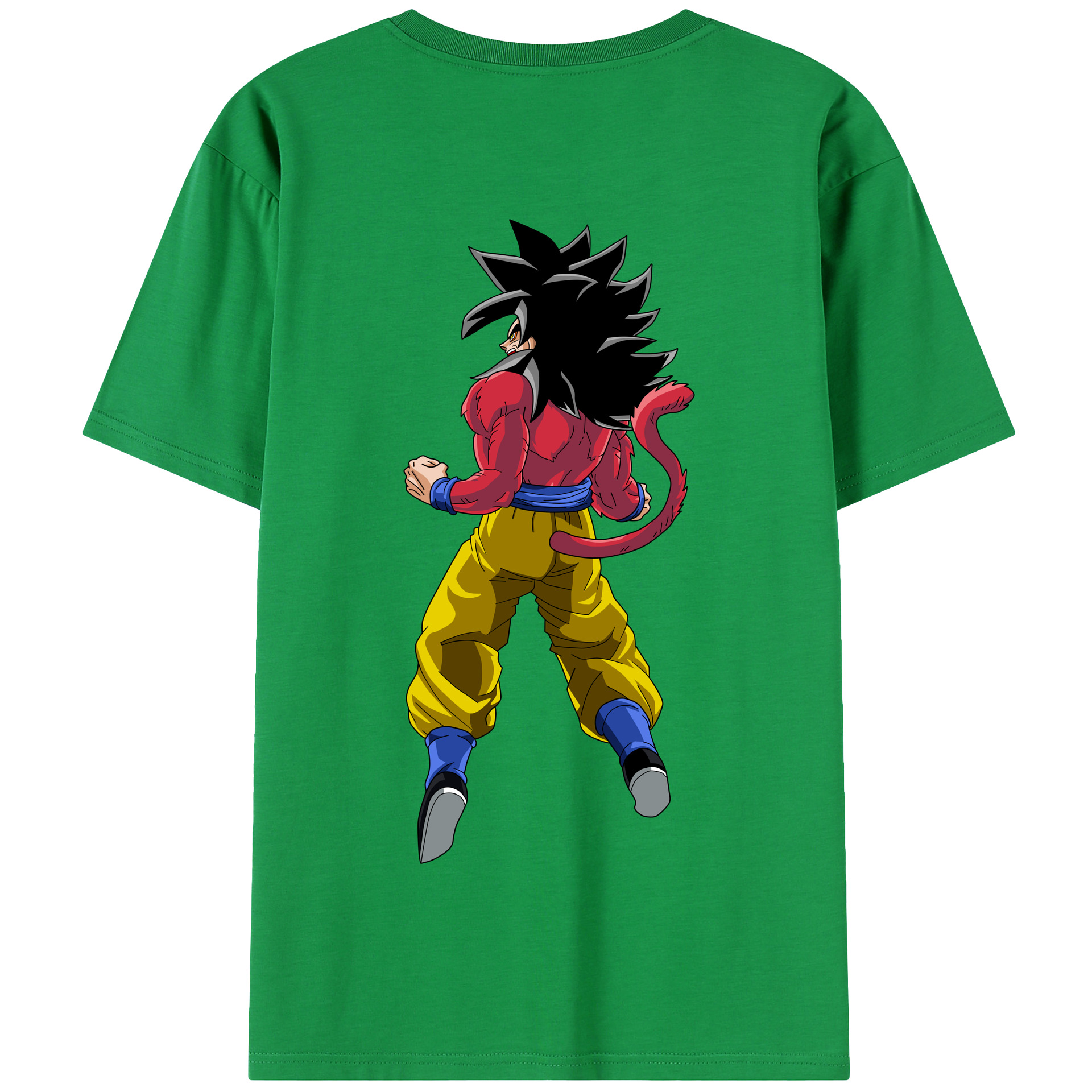 （画像用） ドラゴンボール 孫悟空（そん ごくう）Son Goku カカロット DRAGON BALL Kakarotto 綿100％半袖Tシャツ（背面プリント）