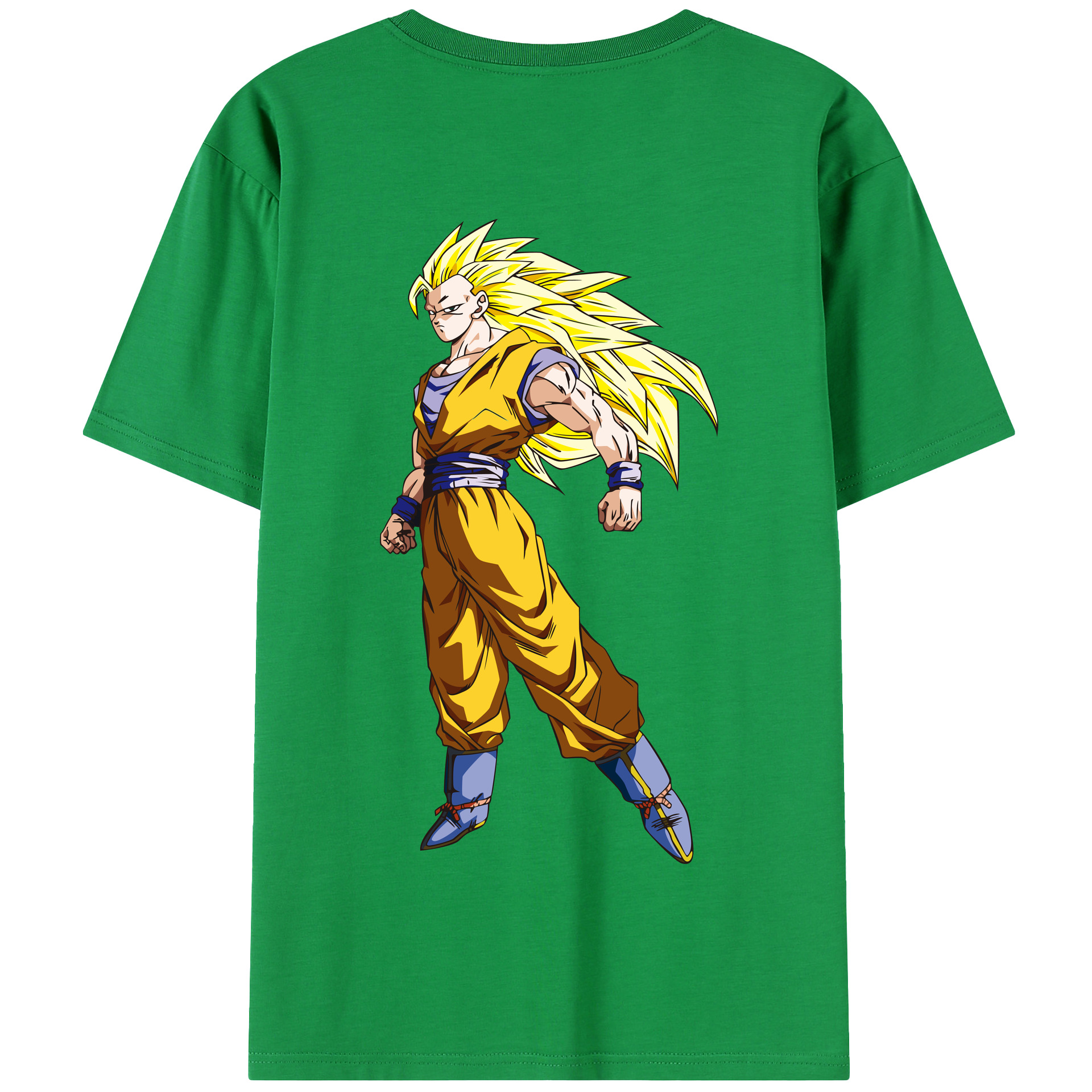 （画像用） ドラゴンボール 孫悟空（そん ごくう）Son Goku カカロット DRAGON BALL Kakarotto 綿100％半袖Tシャツ（背面プリント）