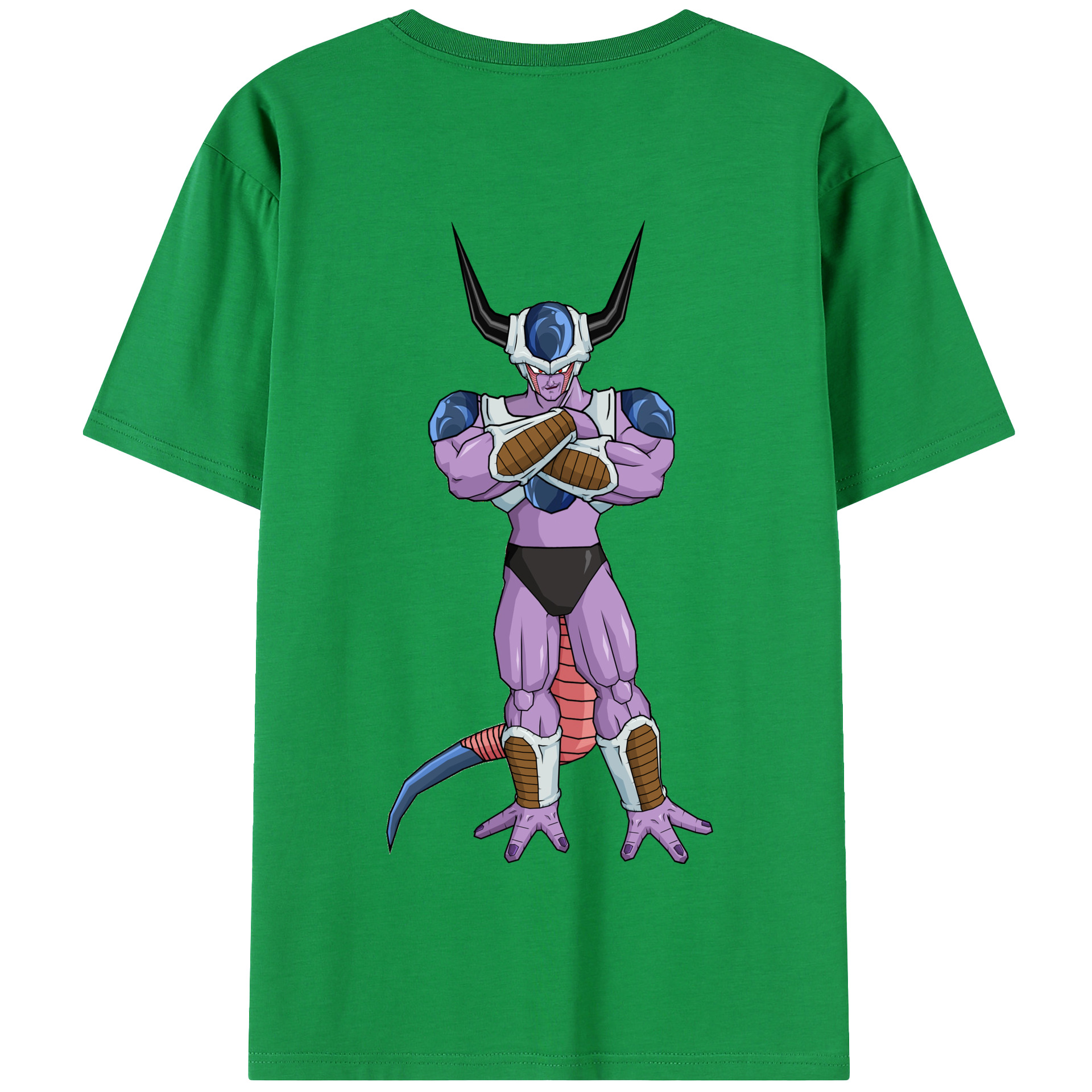 （画像用） ドラゴンボール フリーザ DRAGON BALL Frieza 綿100％半袖Tシャツ（背面プリント）