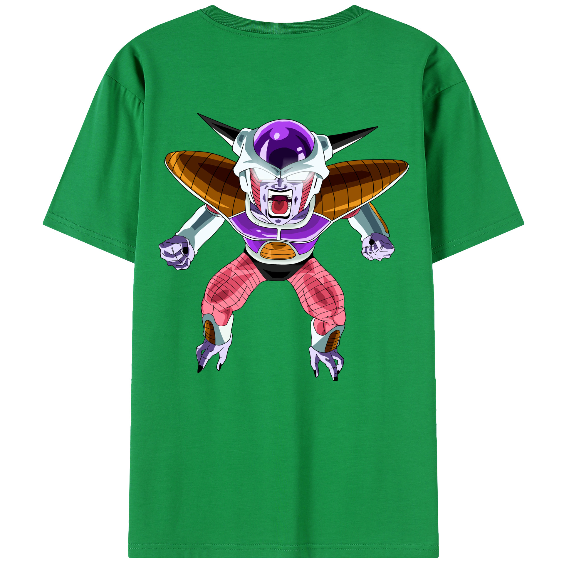 （画像用） ドラゴンボール フリーザ DRAGON BALL Frieza 綿100％半袖Tシャツ（背面プリント）