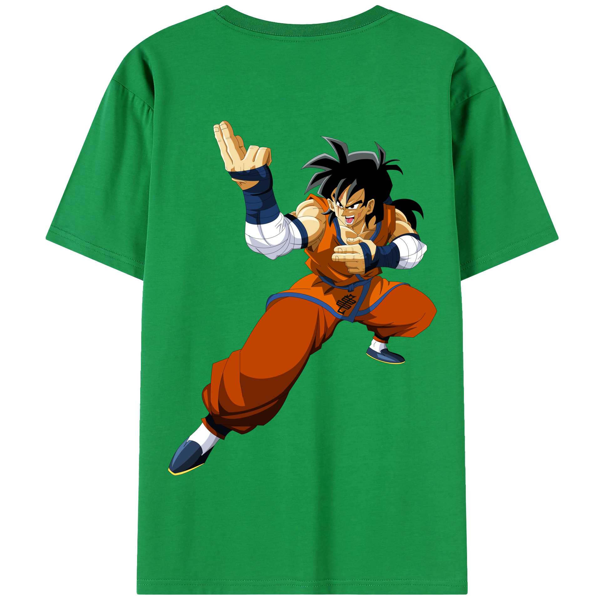 （画像用） ドラゴンボール ヤムチャ DRAGON BALL Yamcha 綿100％半袖Tシャツ（背面プリント）