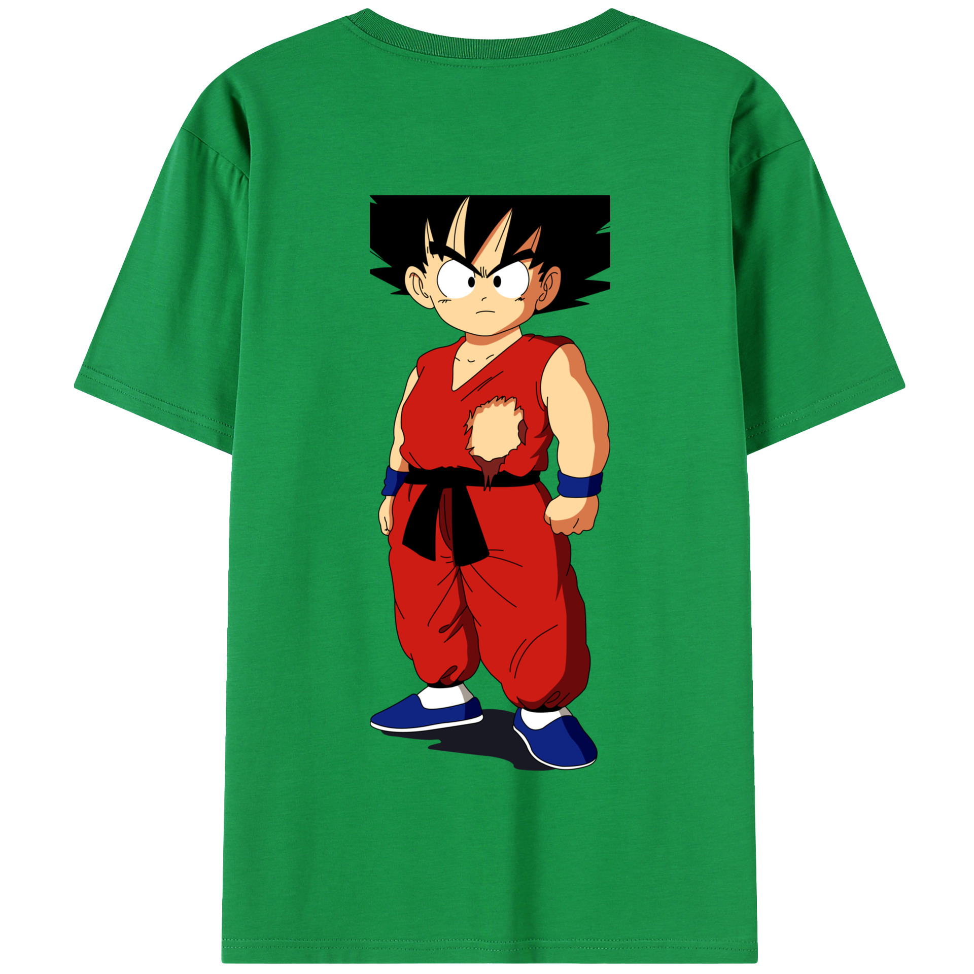 （画像用） ドラゴンボール 孫悟空（そん ごくう）Son Goku カカロット DRAGON BALL Kakarotto 綿100％半袖Tシャツ（背面プリント）