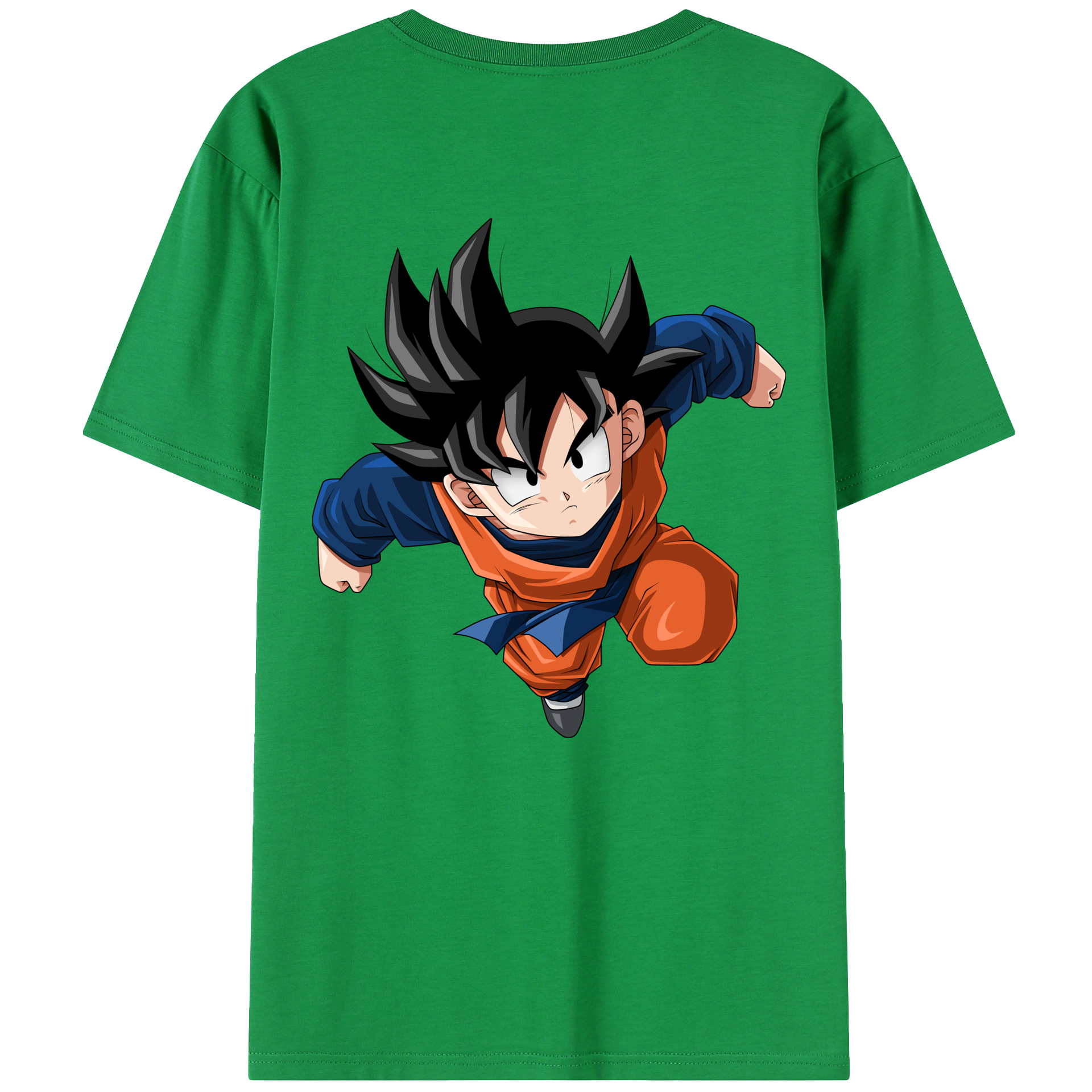 （画像用） ドラゴンボール 孫悟空（そん ごくう）Son Goku カカロット DRAGON BALL Kakarotto 綿100％半袖Tシャツ（背面プリント）