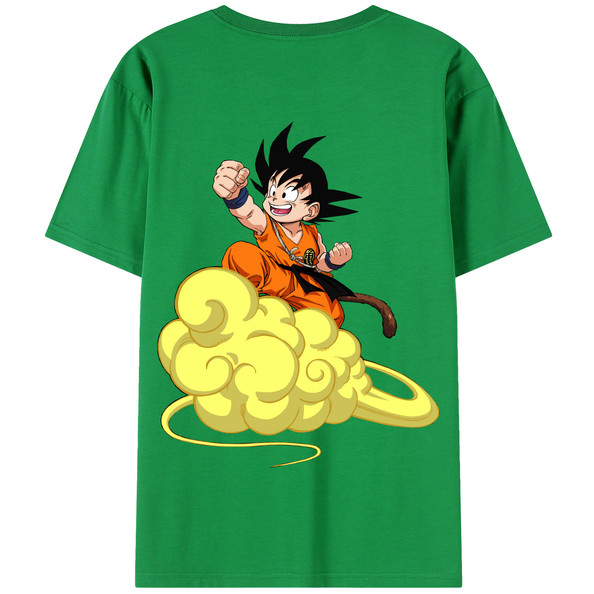 （画像用） ドラゴンボール 孫悟空（そん ごくう）Son Goku カカロット DRAGON BALL Kakarotto 綿100％半袖Tシャツ（背面プリント）
