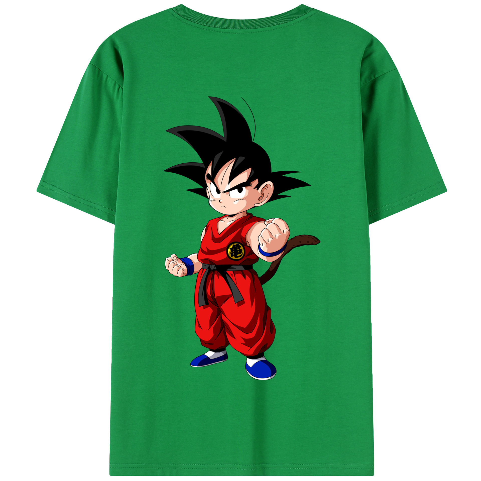 （画像用） ドラゴンボール 孫悟空（そん ごくう）Son Goku カカロット DRAGON BALL Kakarotto 綿100％半袖Tシャツ（背面プリント）