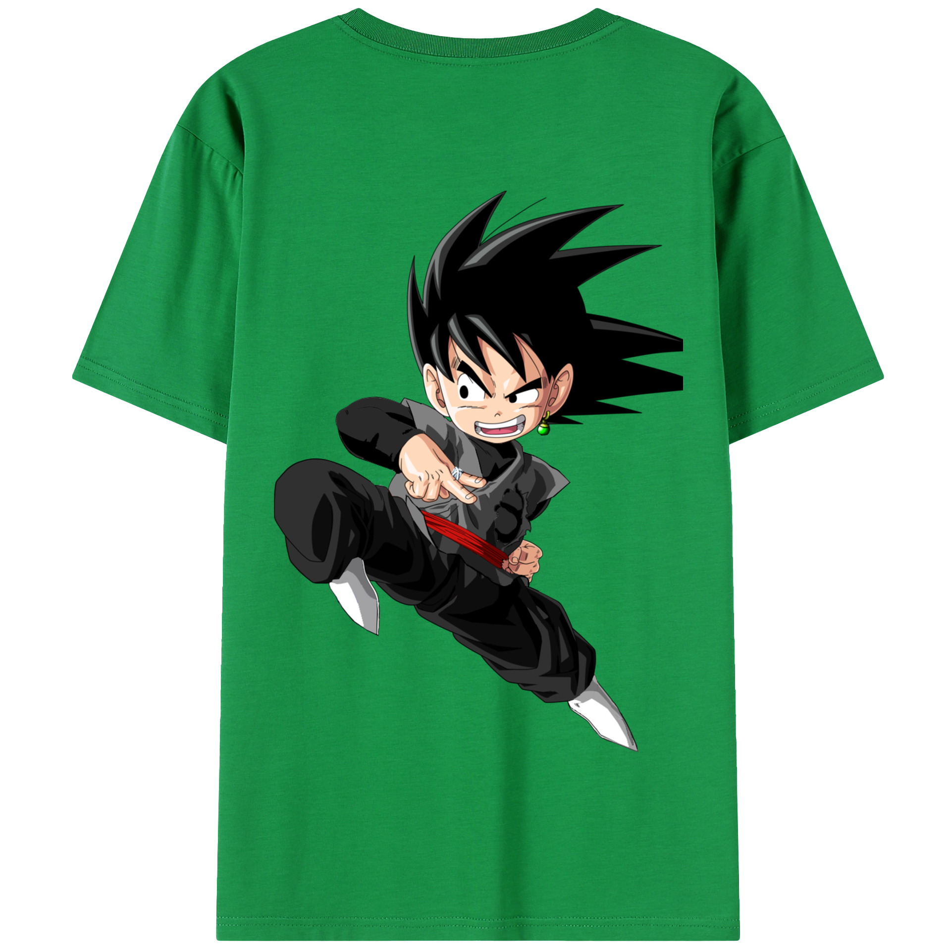 （画像用） ドラゴンボール 孫悟空（そん ごくう）Son Goku カカロット DRAGON BALL Kakarotto 綿100％半袖Tシャツ（背面プリント）