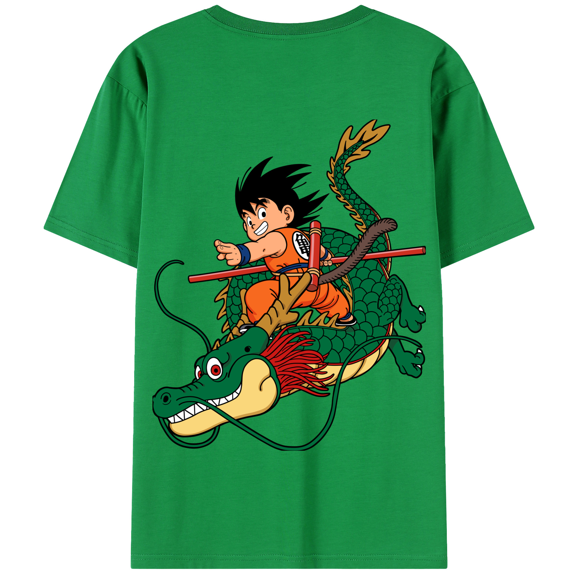 （画像用） ドラゴンボール 孫悟空（そん ごくう）Son Goku カカロット DRAGON BALL Kakarotto 綿100％半袖Tシャツ（背面プリント）