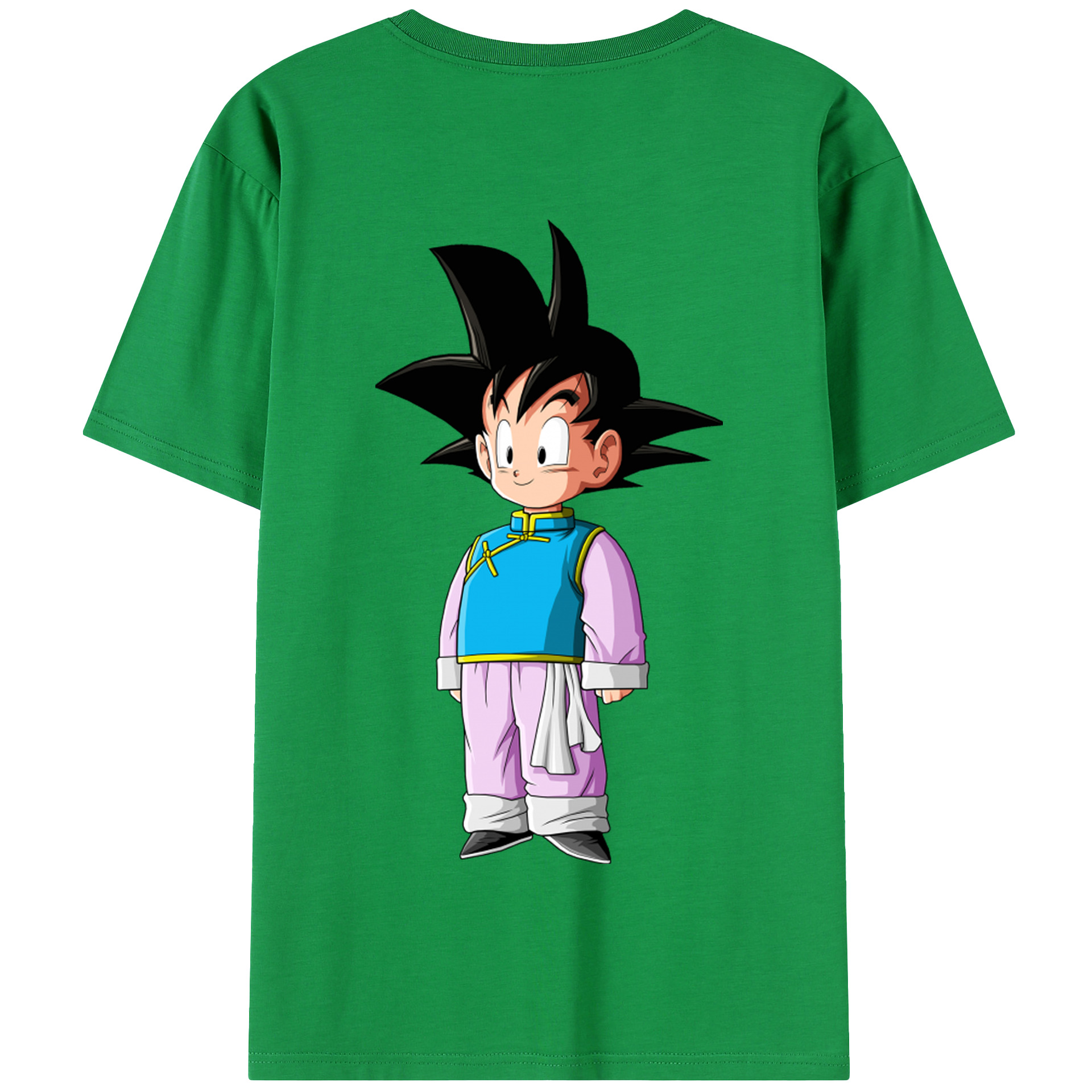 （画像用） ドラゴンボール 孫悟空（そん ごくう）Son Goku カカロット DRAGON BALL Kakarotto 綿100％半袖Tシャツ（背面プリント）