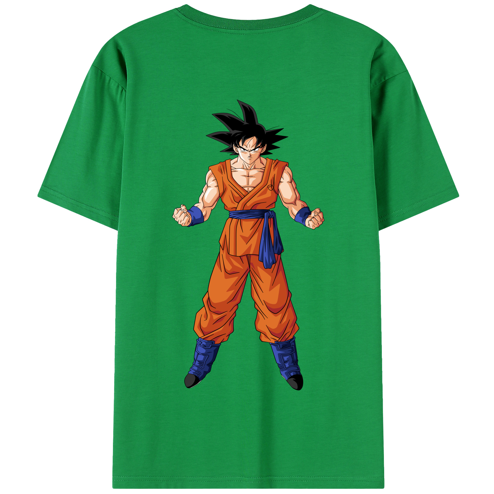 （画像用） ドラゴンボール 孫悟空（そん ごくう）Son Goku カカロット DRAGON BALL Kakarotto 綿100％半袖Tシャツ（背面プリント）
