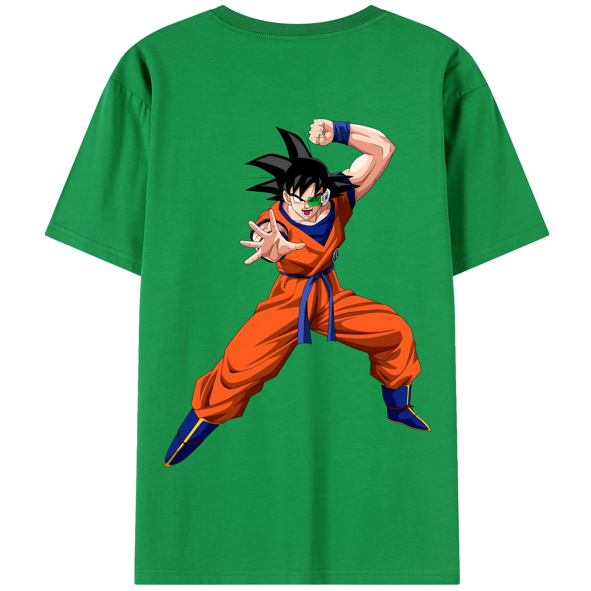 （画像用） ドラゴンボール 孫悟空（そん ごくう）Son Goku カカロット DRAGON BALL Kakarotto 綿100％半袖Tシャツ（背面プリント）