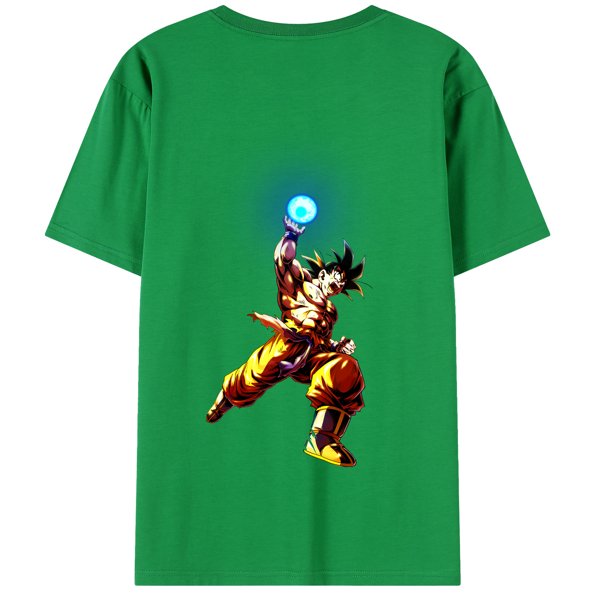 （画像用） ドラゴンボール 孫悟空（そん ごくう）Son Goku カカロット DRAGON BALL Kakarotto 綿100％半袖Tシャツ（背面プリント）