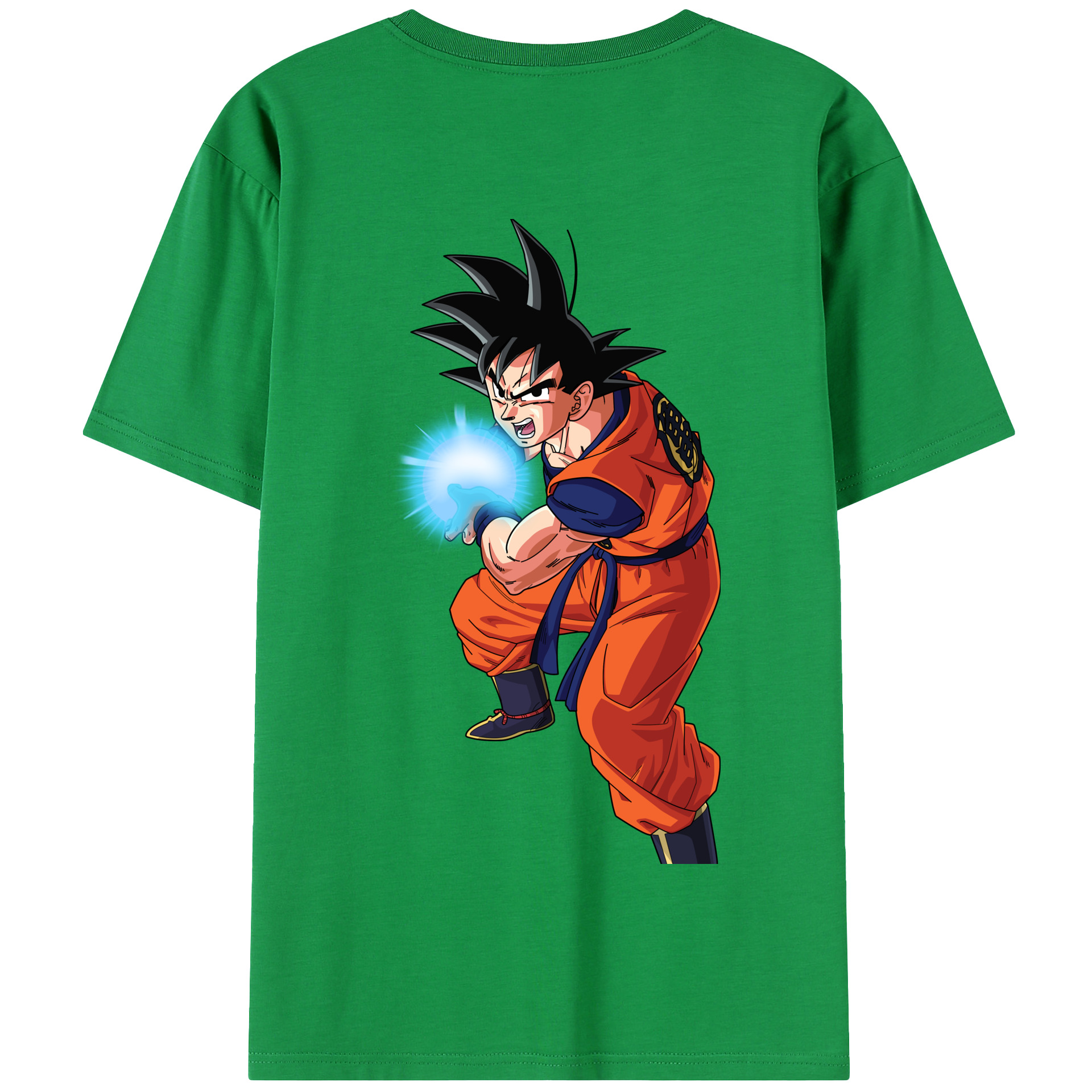 （画像用） ドラゴンボール 孫悟空（そん ごくう）Son Goku カカロット DRAGON BALL Kakarotto 綿100％半袖Tシャツ（背面プリント）