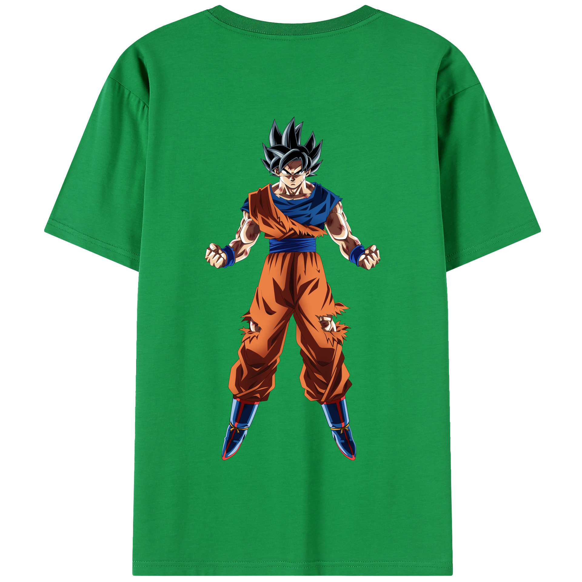 （画像用） ドラゴンボール 孫悟空（そん ごくう）Son Goku カカロット DRAGON BALL Kakarotto 綿100％半袖Tシャツ（背面プリント）