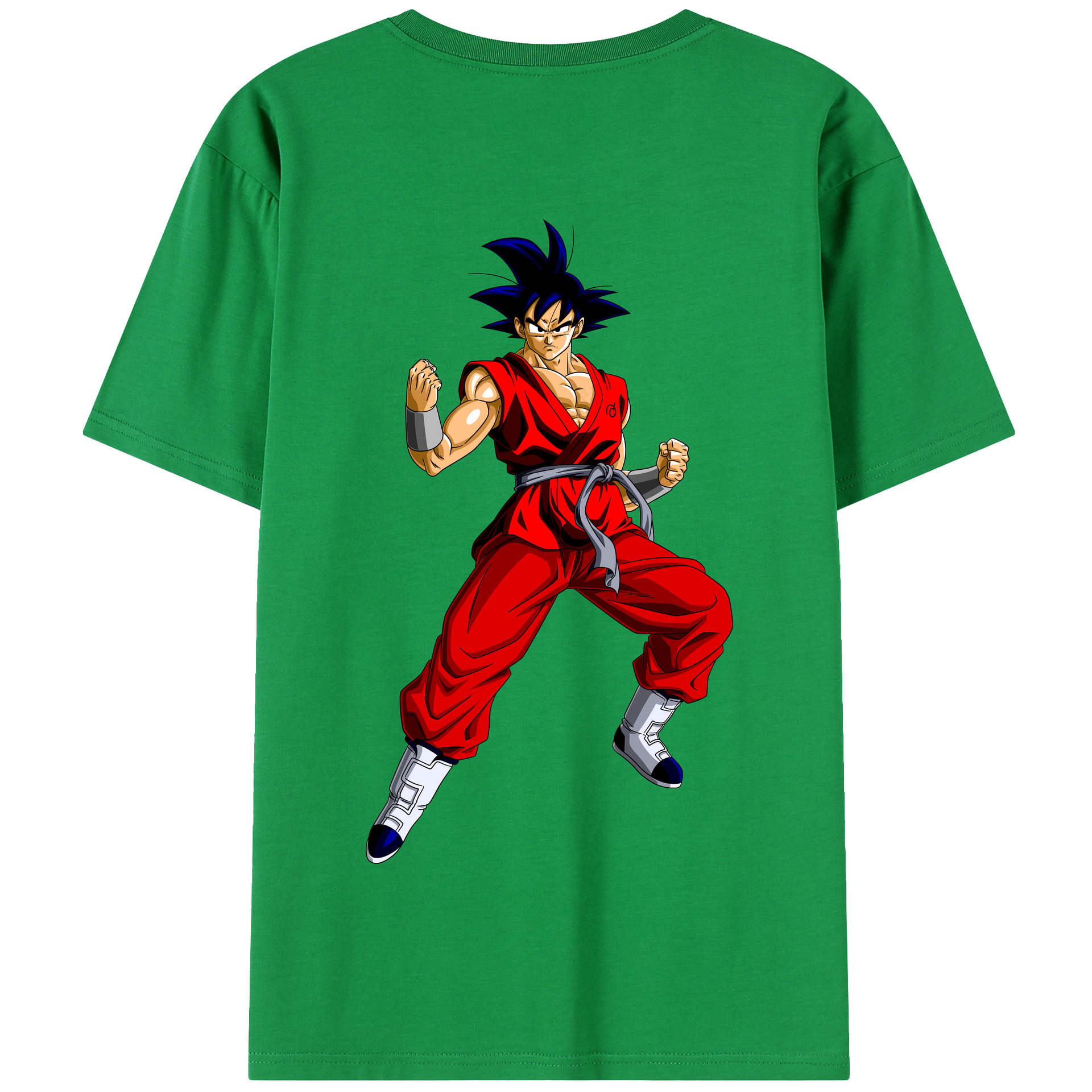 （画像用） ドラゴンボール 孫悟空（そん ごくう）Son Goku カカロット DRAGON BALL Kakarotto 綿100％半袖Tシャツ（背面プリント）