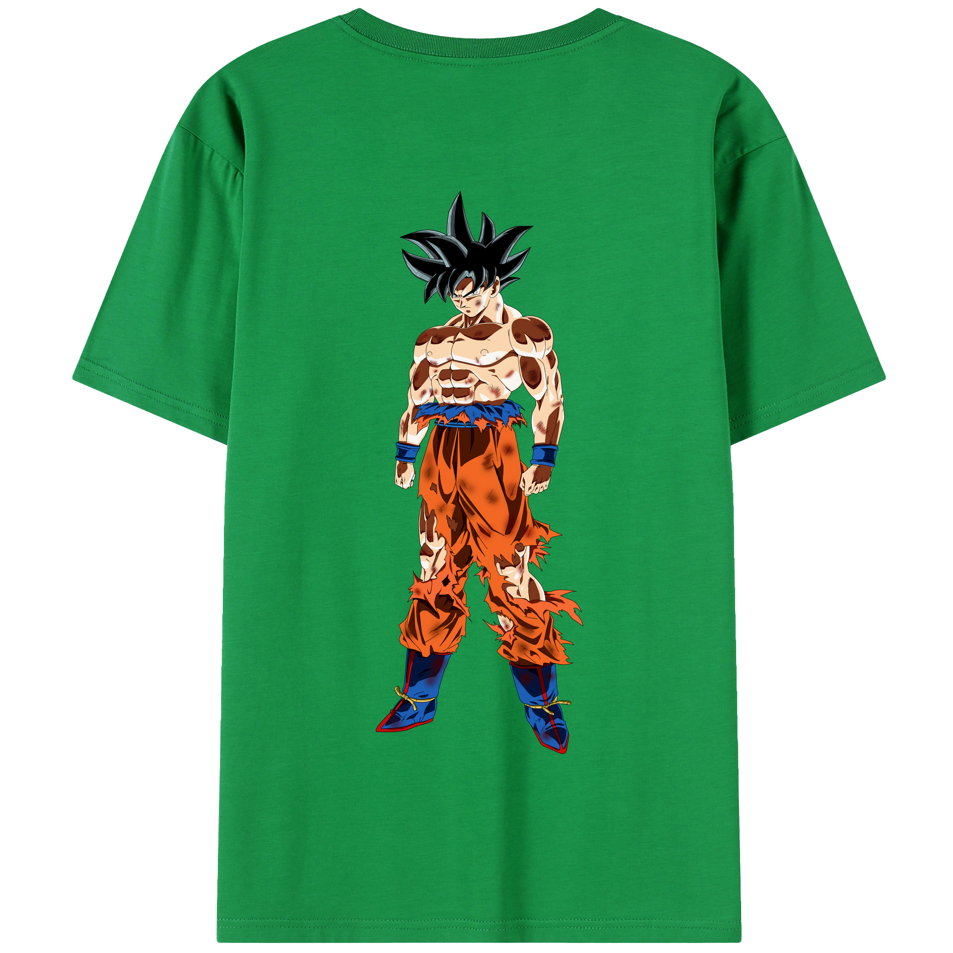 （画像用） ドラゴンボール 孫悟空（そん ごくう）Son Goku カカロット DRAGON BALL Kakarotto 綿100％半袖Tシャツ（背面プリント）