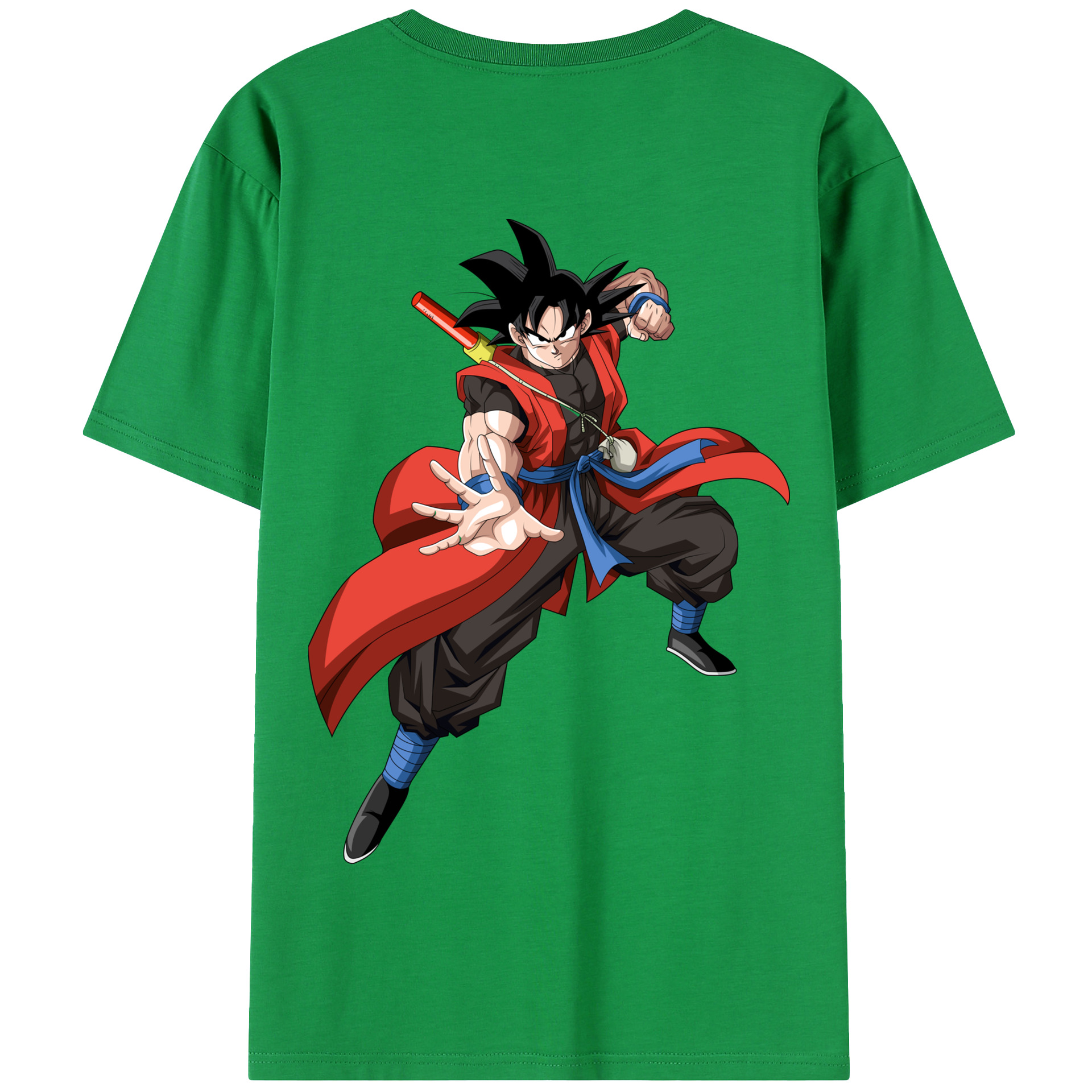 （画像用） ドラゴンボール 孫悟空（そん ごくう）Son Goku カカロット DRAGON BALL Kakarotto 綿100％半袖Tシャツ（背面プリント）