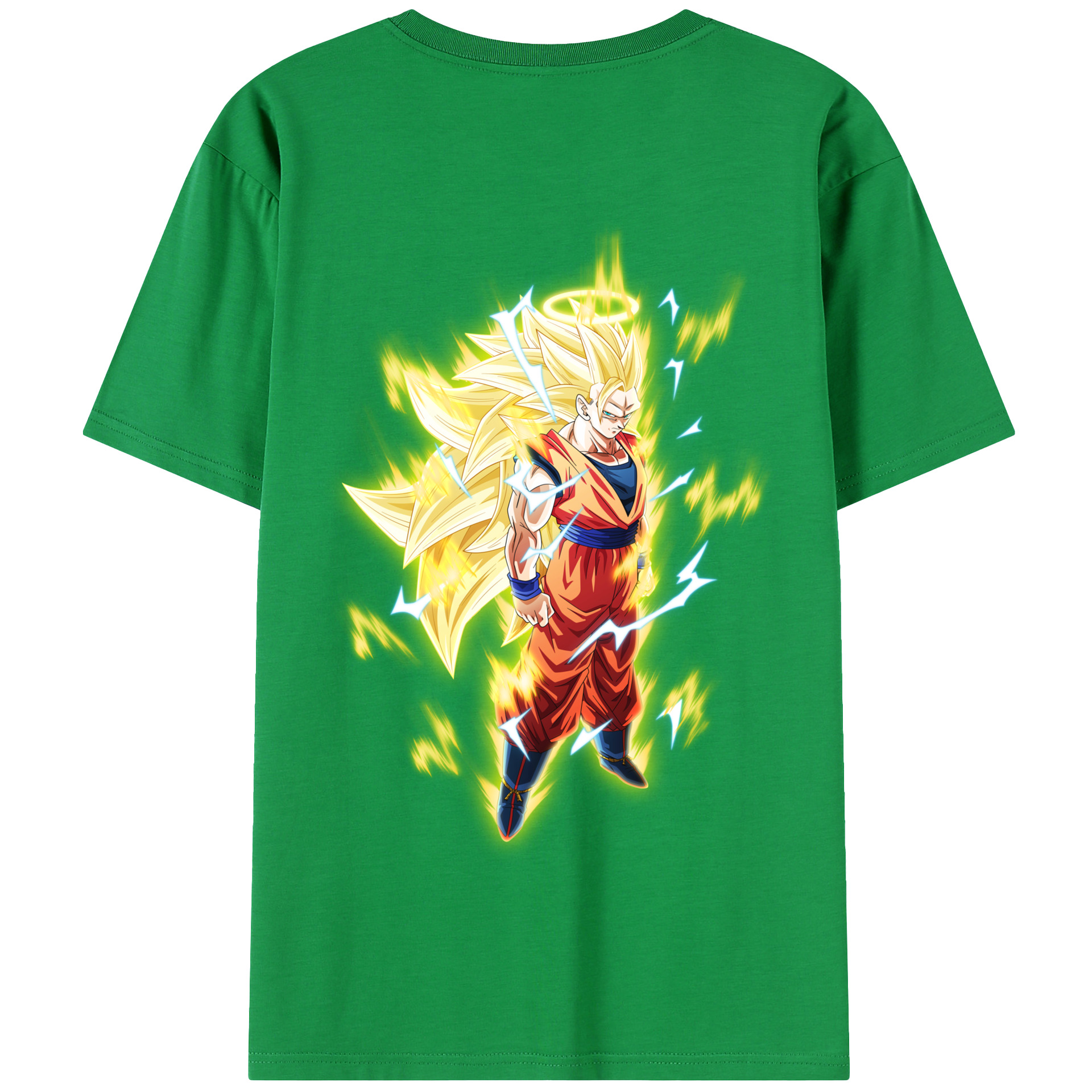 （画像用） ドラゴンボール 孫悟空（そん ごくう）Son Goku カカロット DRAGON BALL Kakarotto 綿100％半袖Tシャツ（背面プリント）