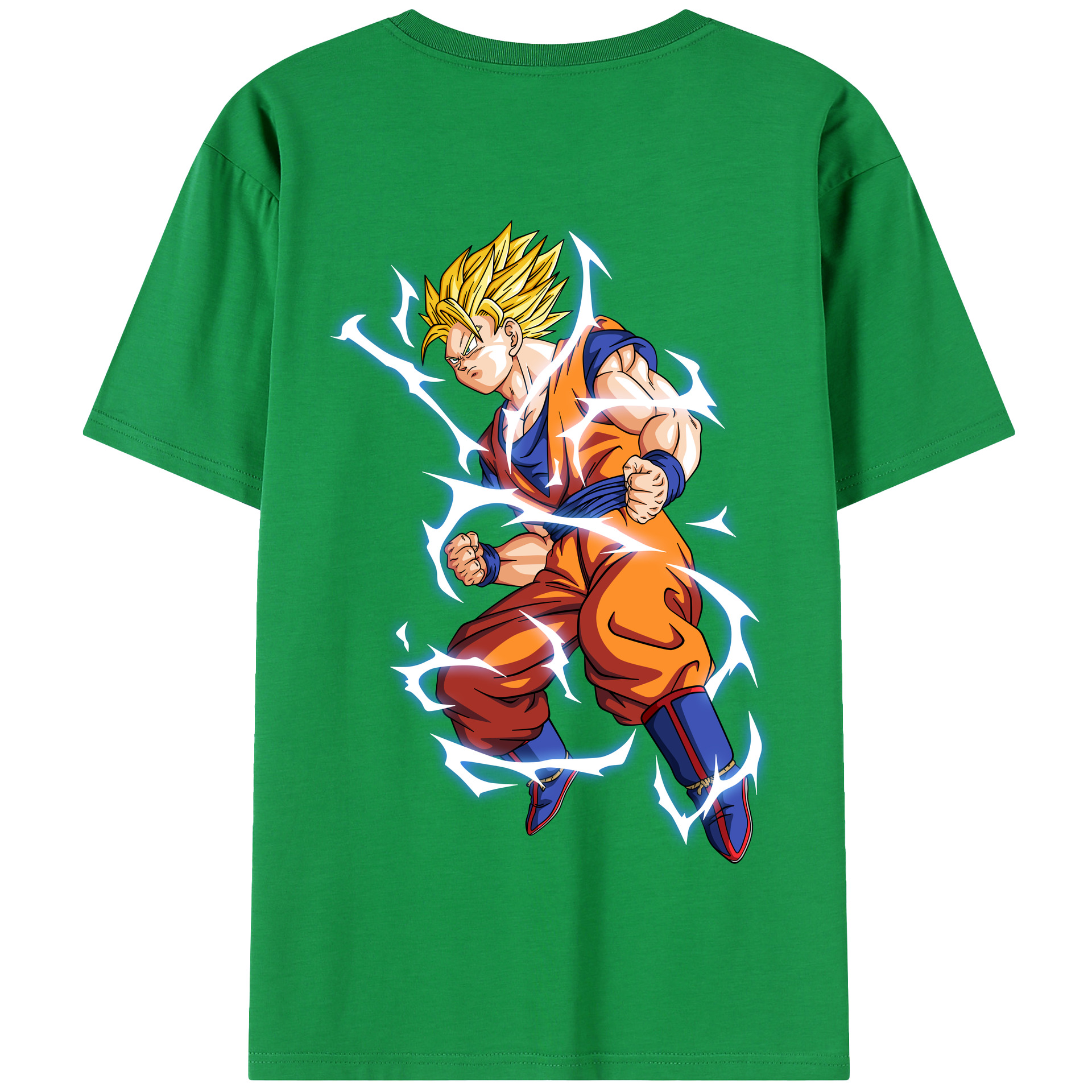 （画像用） ドラゴンボール 孫悟空（そん ごくう）Son Goku カカロット DRAGON BALL Kakarotto 綿100％半袖Tシャツ（背面プリント）