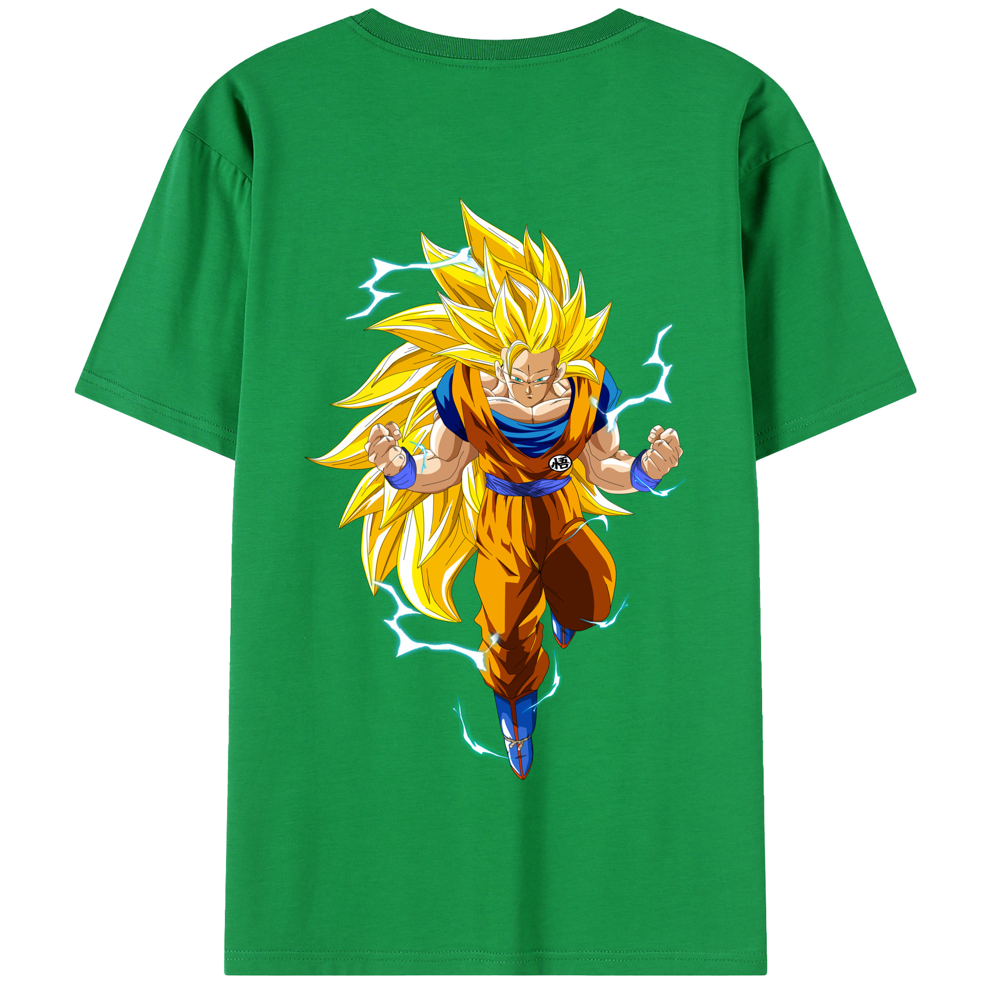 （画像用） ドラゴンボール 孫悟空（そん ごくう）Son Goku カカロット DRAGON BALL Kakarotto 綿100％半袖Tシャツ（背面プリント）