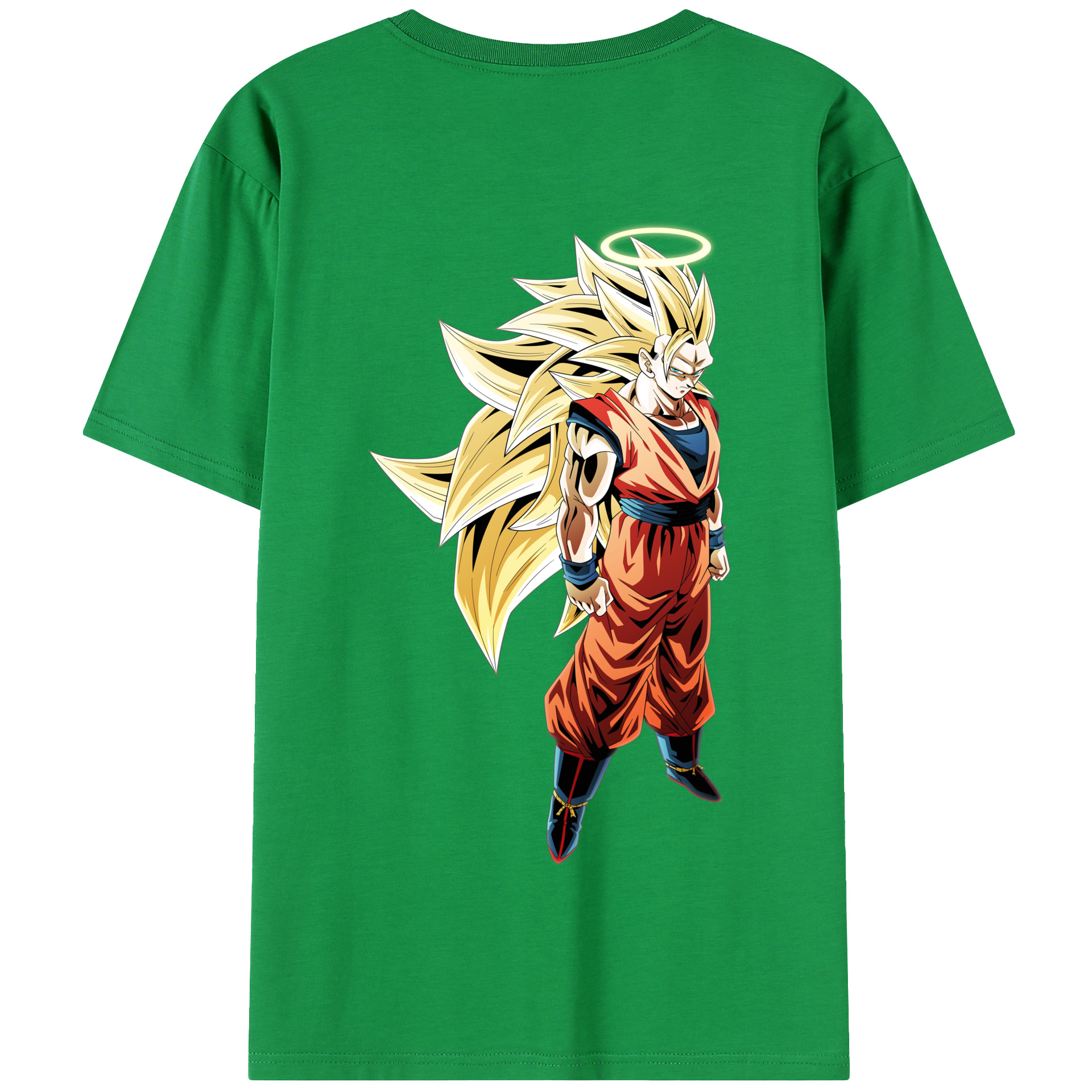 （画像用） ドラゴンボール 孫悟空（そん ごくう）Son Goku カカロット DRAGON BALL Kakarotto 綿100％半袖Tシャツ（背面プリント）