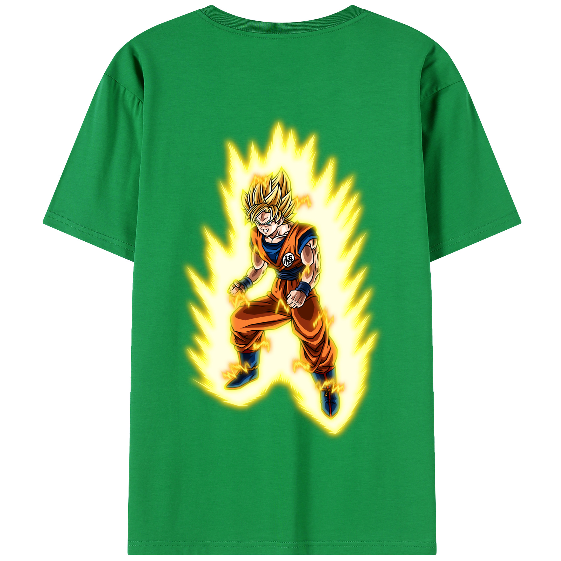 （画像用） ドラゴンボール 孫悟空（そん ごくう）Son Goku カカロット DRAGON BALL Kakarotto 綿100％半袖Tシャツ（背面プリント）