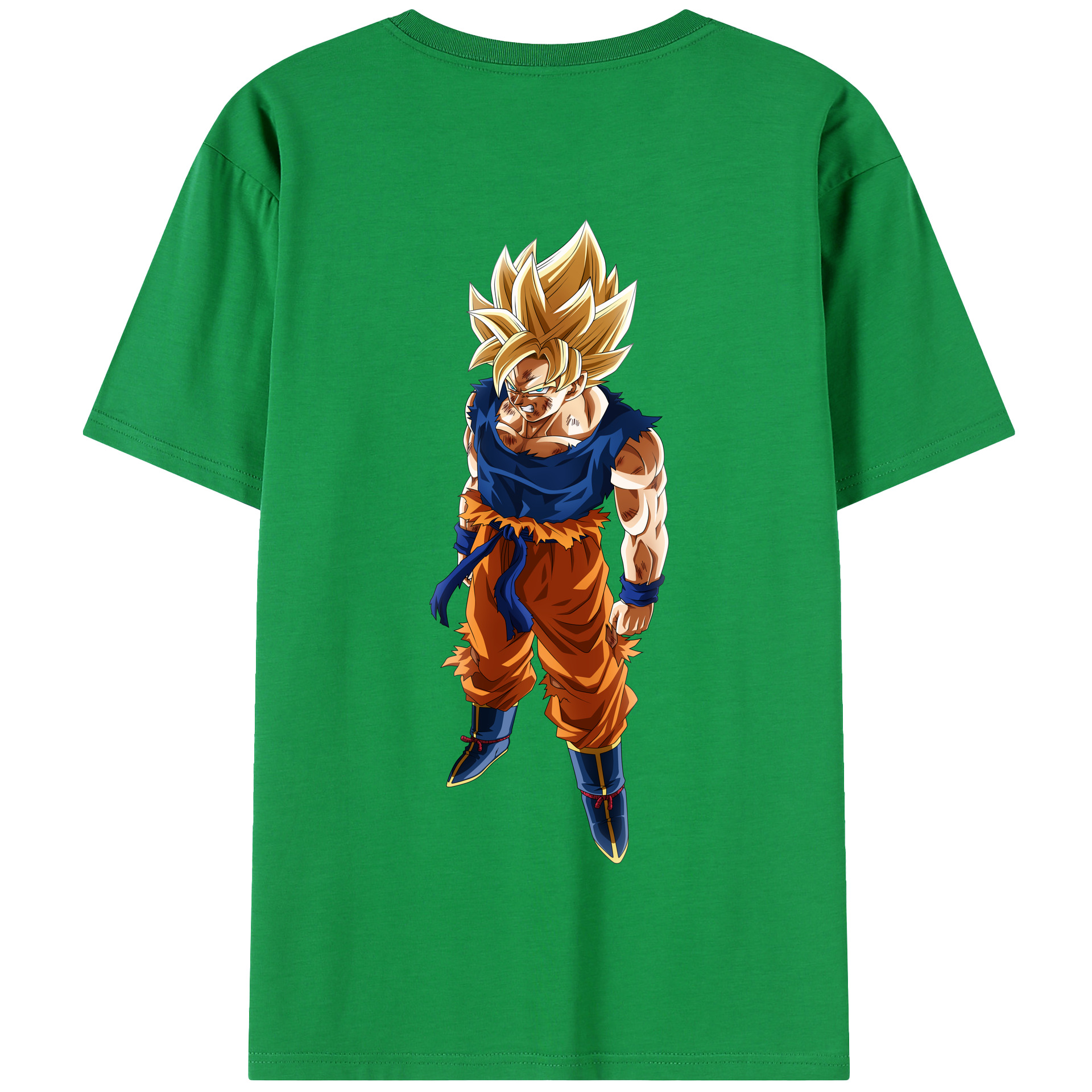 （画像用） ドラゴンボール 孫悟空（そん ごくう）Son Goku カカロット DRAGON BALL Kakarotto 綿100％半袖Tシャツ（背面プリント）
