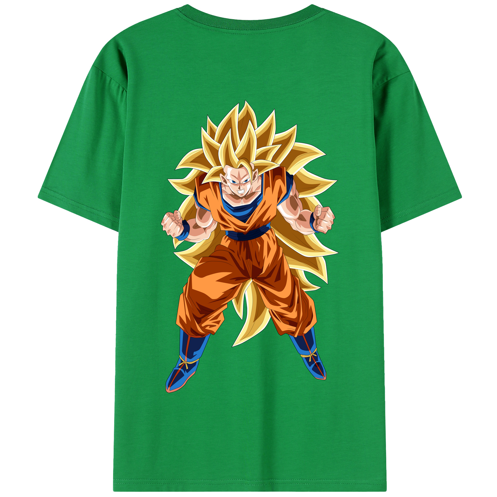 （画像用） ドラゴンボール 孫悟空（そん ごくう）Son Goku カカロット DRAGON BALL Kakarotto 綿100％半袖Tシャツ（背面プリント）