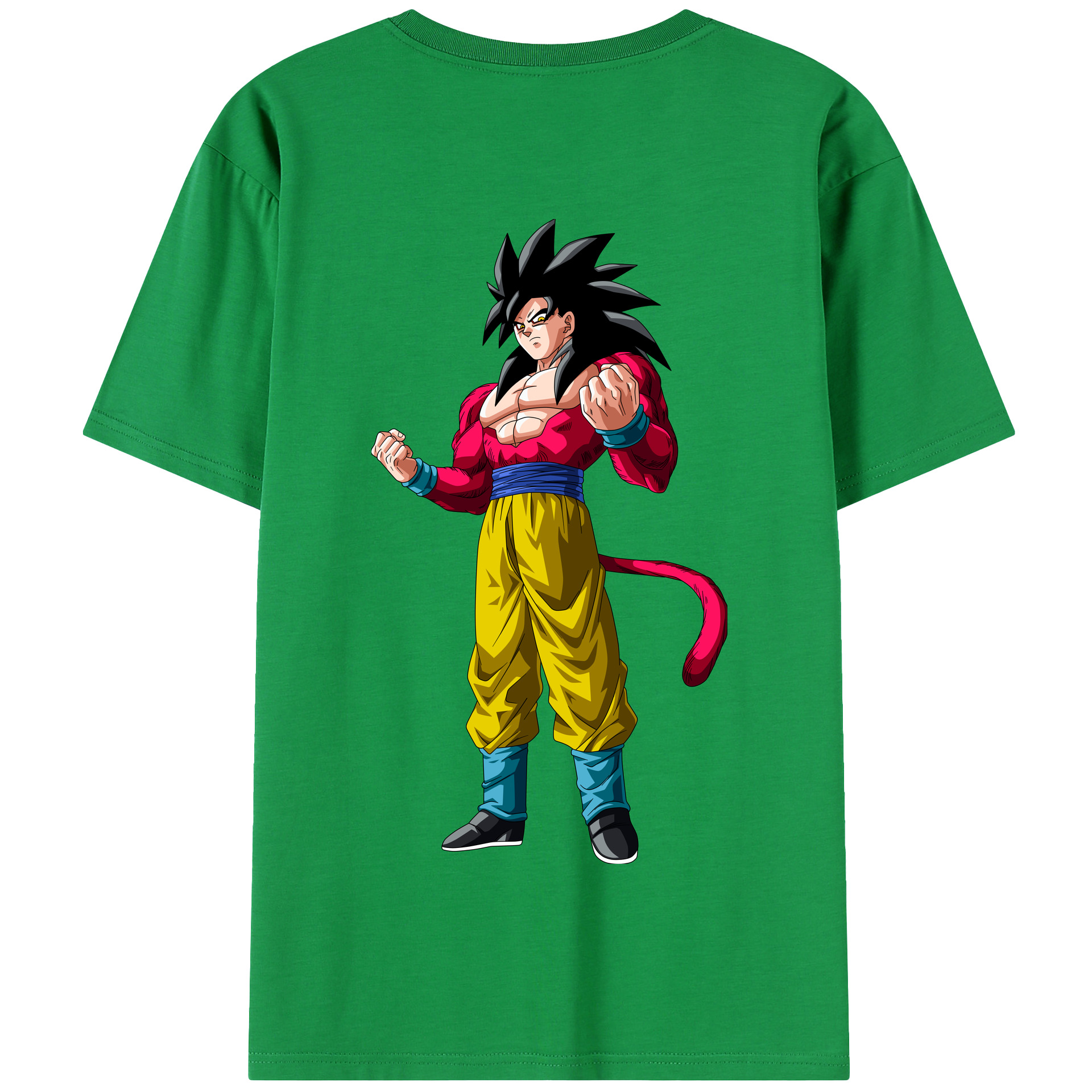 （画像用） ドラゴンボール 孫悟空（そん ごくう）Son Goku カカロット DRAGON BALL Kakarotto 綿100％半袖Tシャツ（背面プリント）